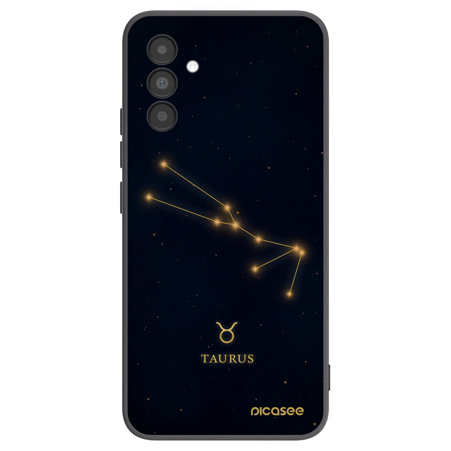 Picasee silikonowe czarne etui na Samsung Galaxy A04s A047F - TAURUS