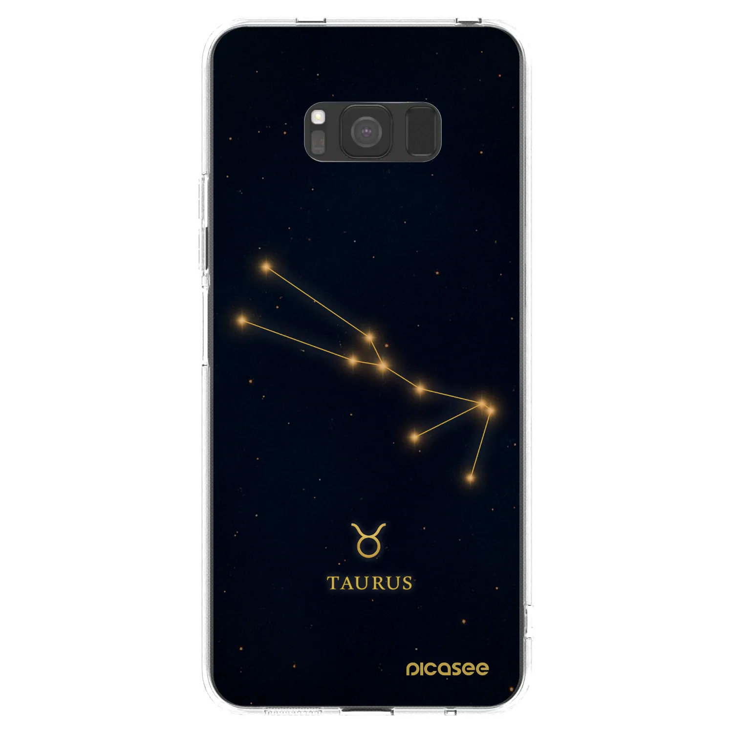 Picasee silikonowe przeźroczyste etui na Samsung Galaxy S8 G950F - TAURUS