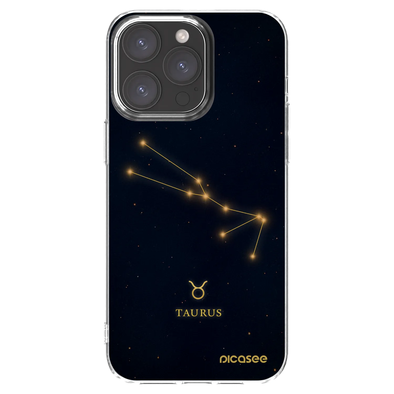 Picasee silikonowe przeźroczyste etui na Apple iPhone 15 Pro Max - TAURUS