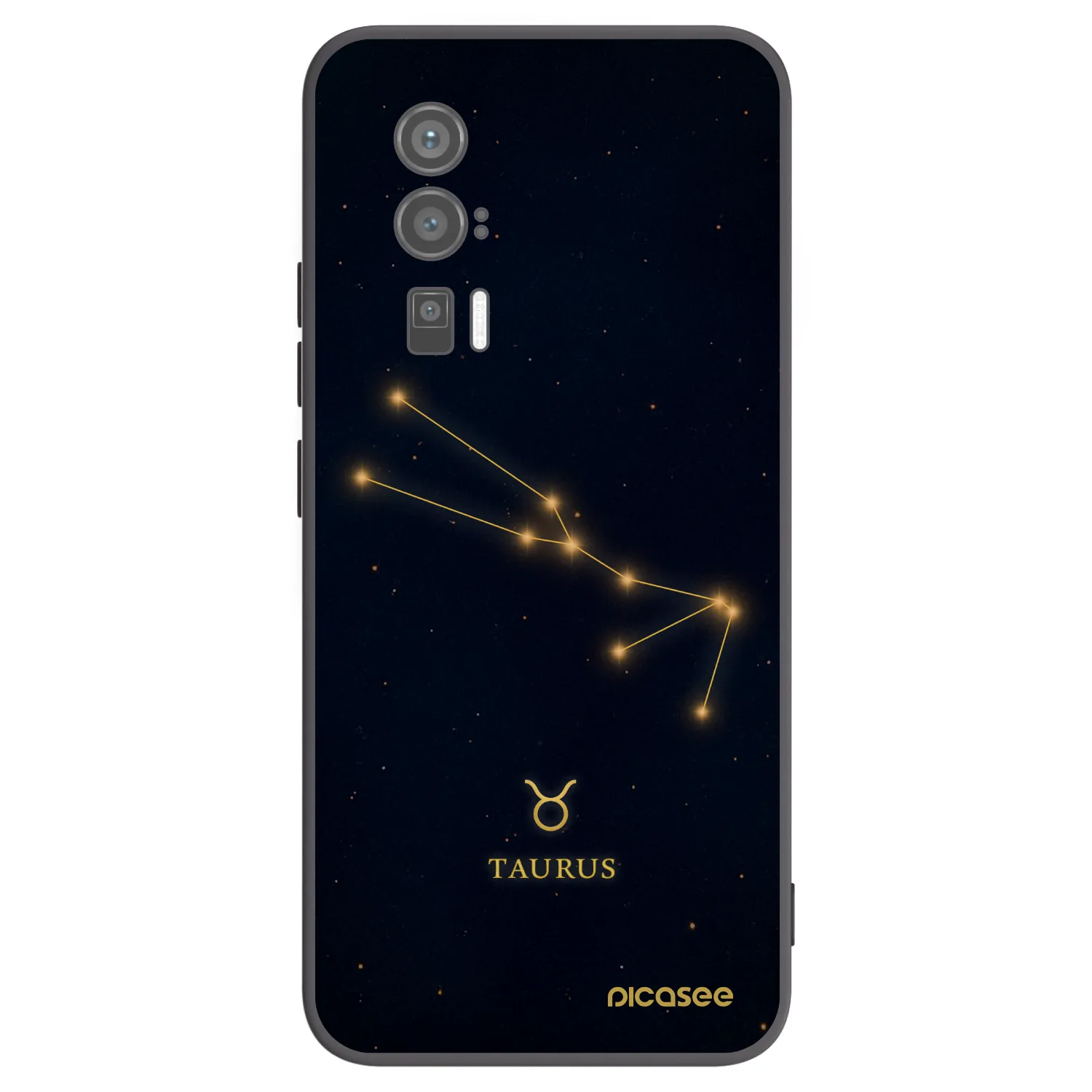 Picasee silikonowe czarne etui na Xiaomi Poco F5 Pro 5G - TAURUS