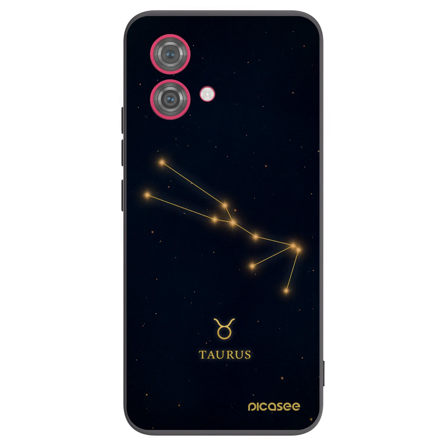 Picasee silikonowe czarne etui na Motorola Moto G84 5G - TAURUS