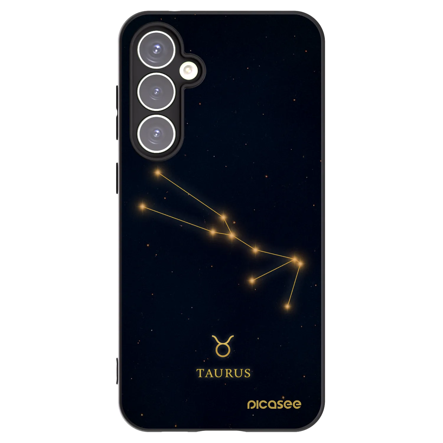 Picasee silikonowe czarne etui na Samsung Galaxy S23 FE S711B - TAURUS