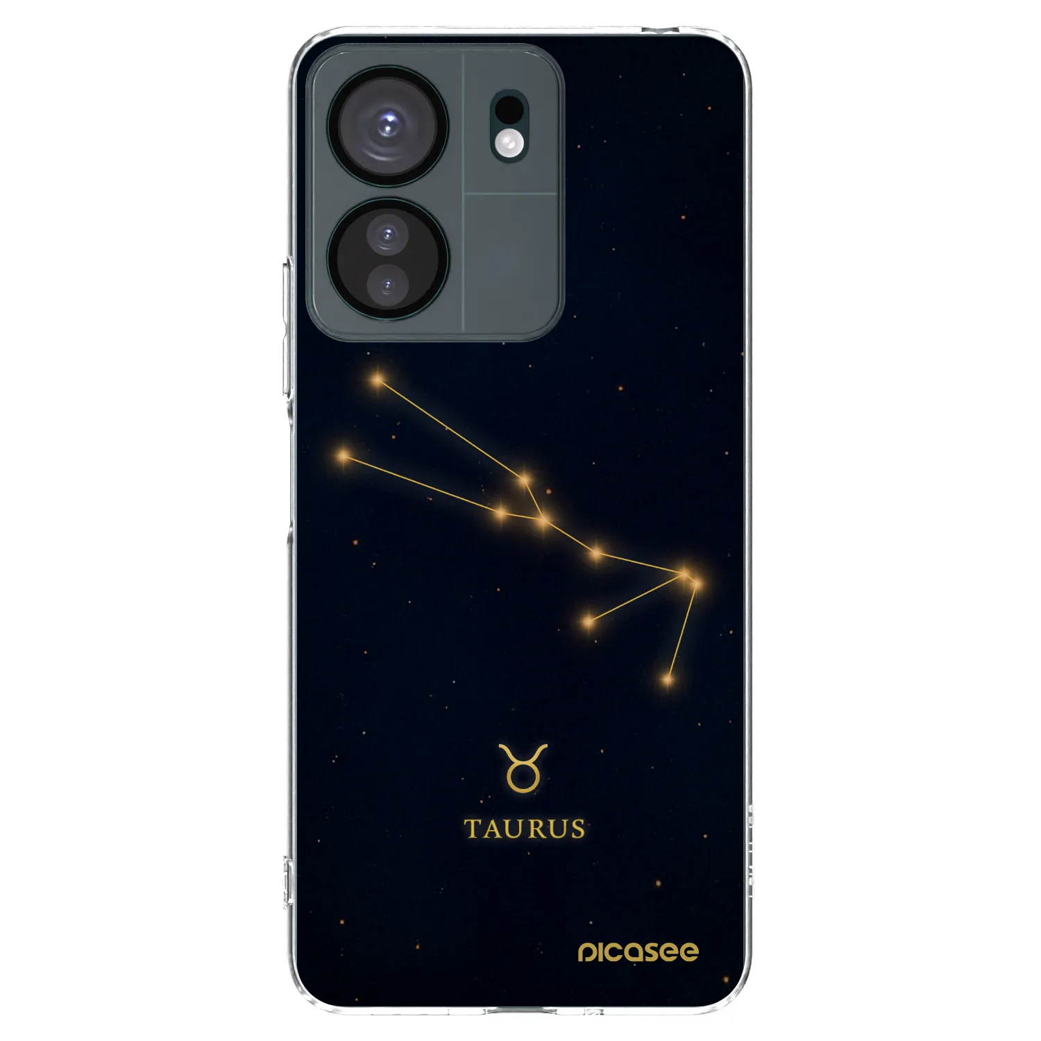 Picasee silikonowe przeźroczyste etui na Xiaomi Redmi 13C 4G - TAURUS