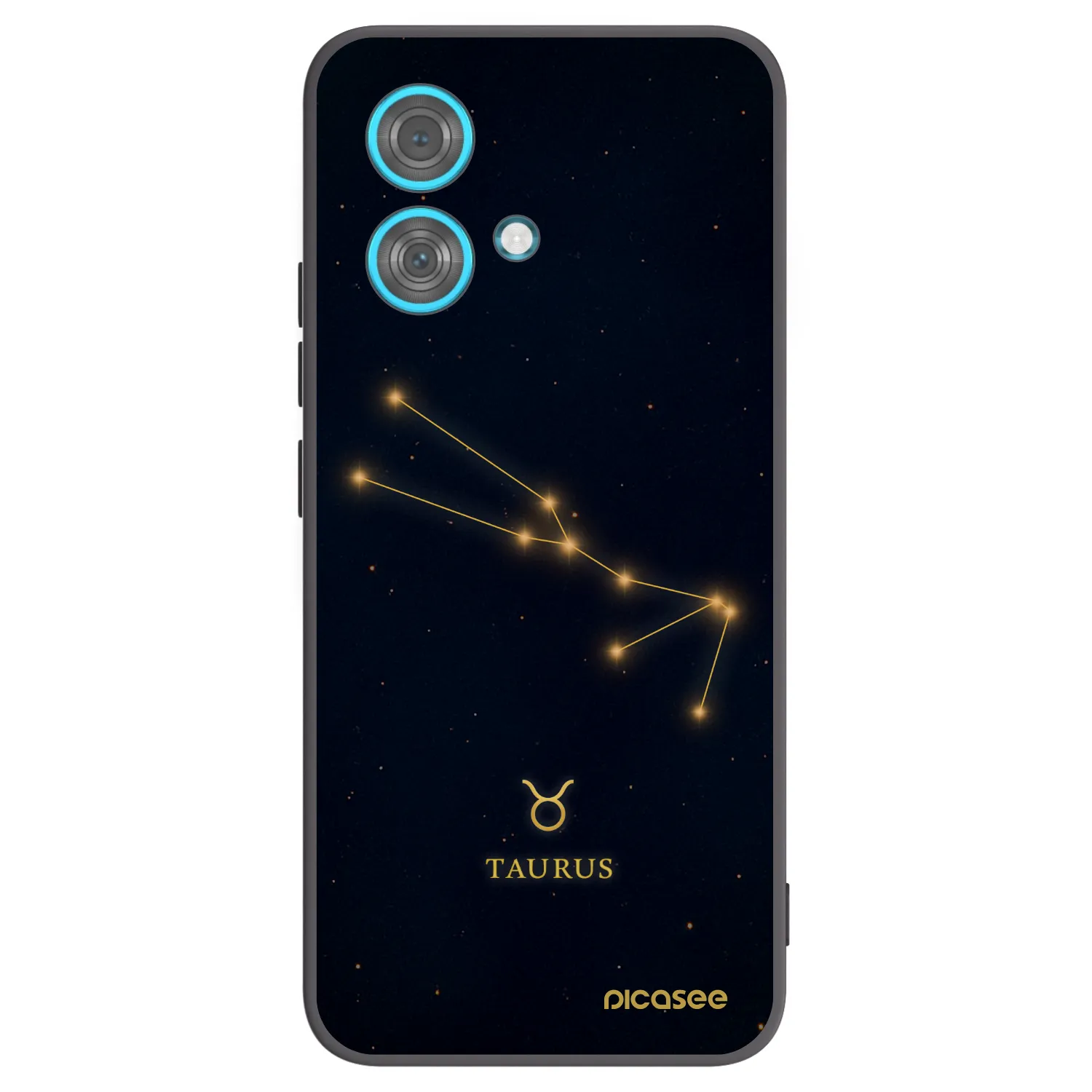 Picasee silikonowe czarne etui na Motorola Edge 40 Neo - TAURUS
