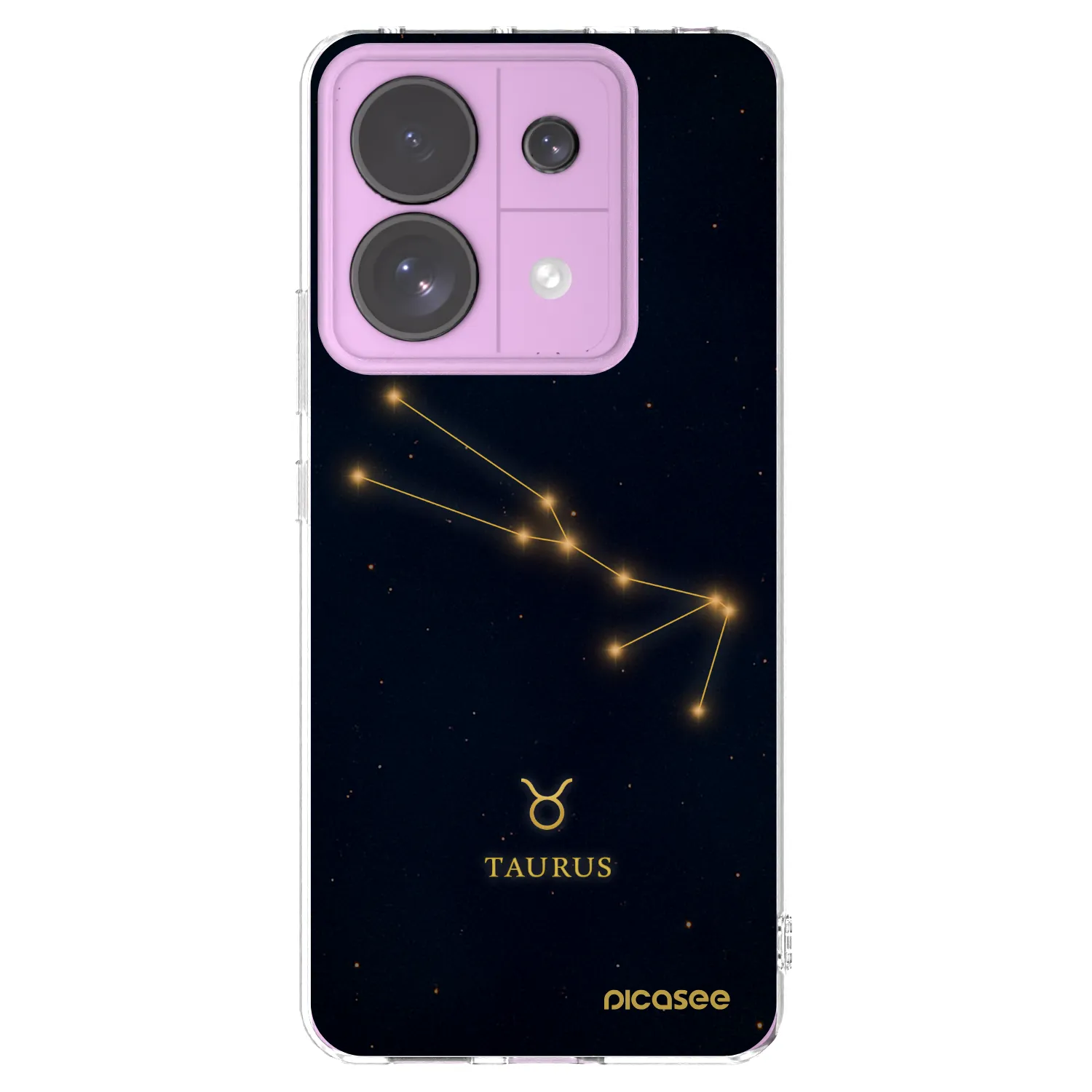 Picasee silikonowe przeźroczyste etui na Xiaomi Redmi Note 13 Pro 5G - TAURUS