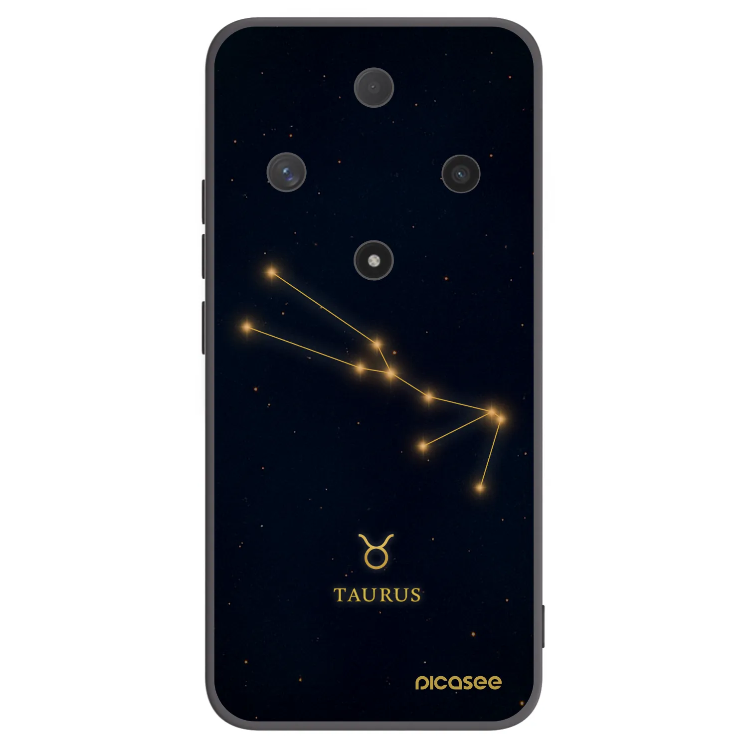 Picasee silikonowe czarne etui na Honor Magic6 Lite 5G - TAURUS