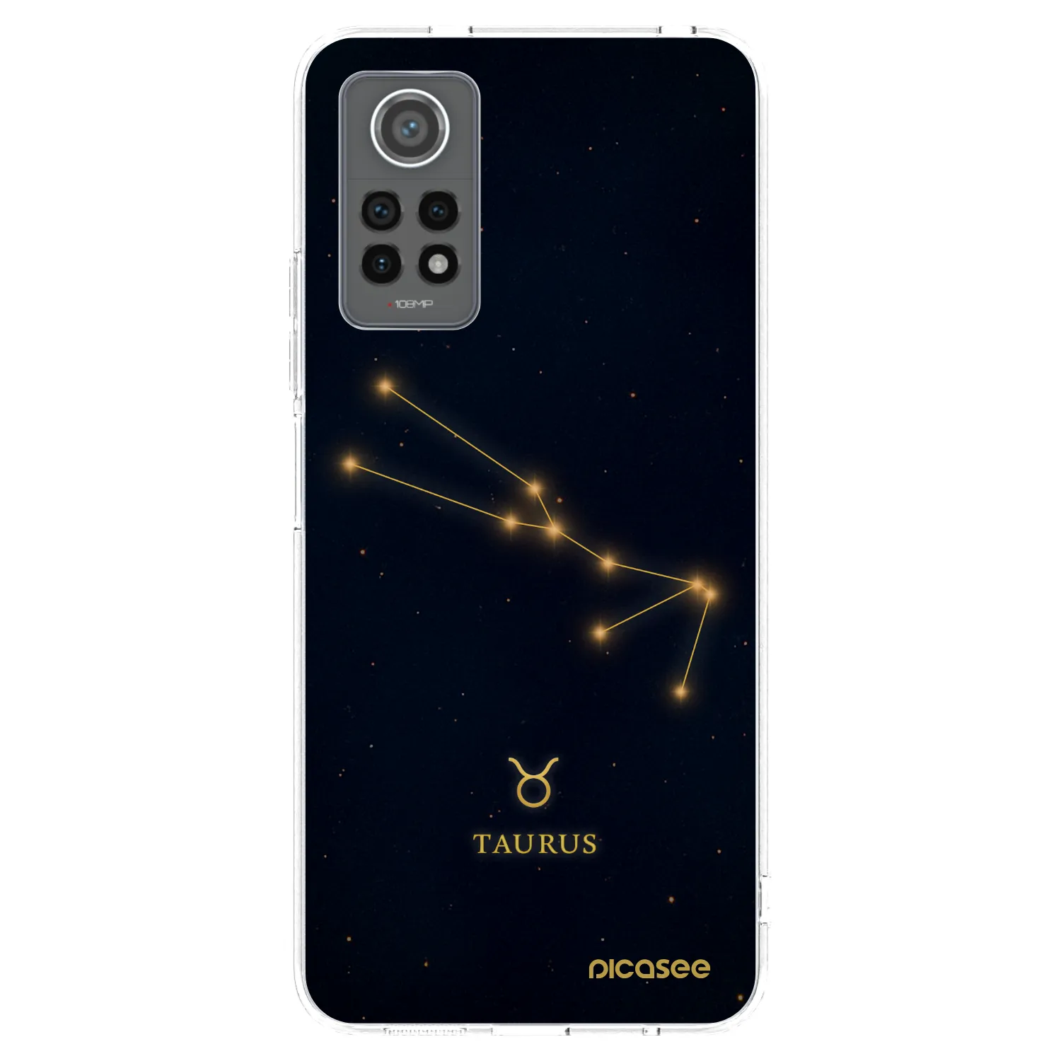 Picasee silikonowe przeźroczyste etui na Xiaomi Redmi Note 12 Pro 4G - TAURUS