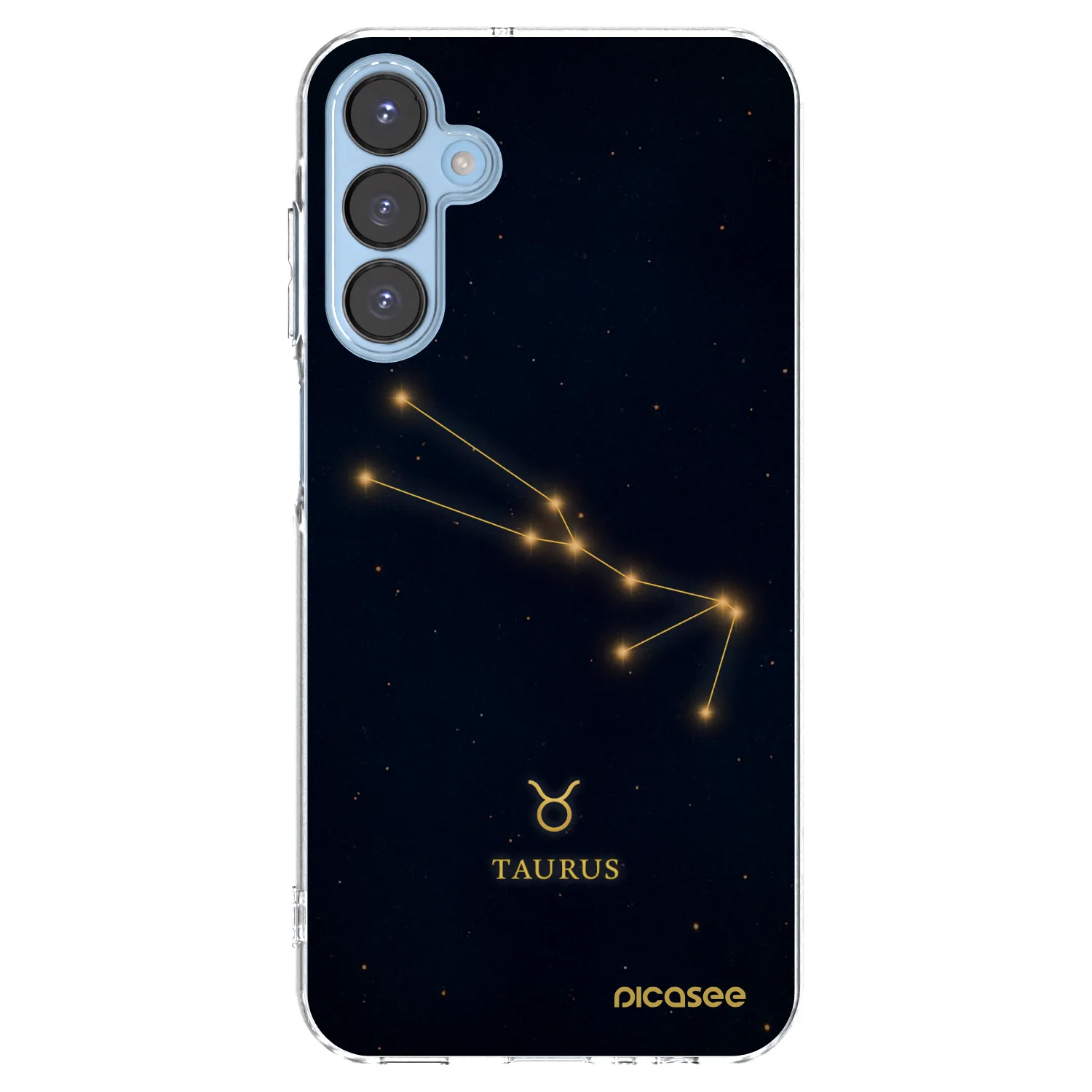 Picasee silikonowe przeźroczyste etui na Samsung Galaxy A15 A156B 5G - TAURUS