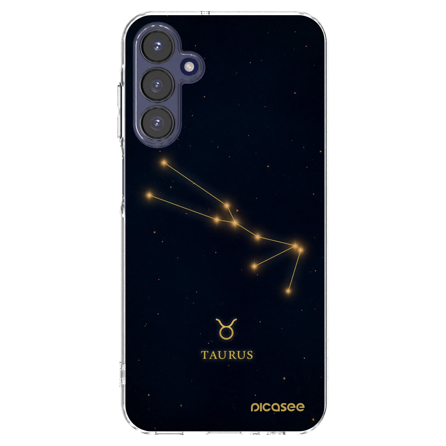 Picasee silikonowe przeźroczyste etui na Samsung Galaxy A15 A155F 4G - TAURUS