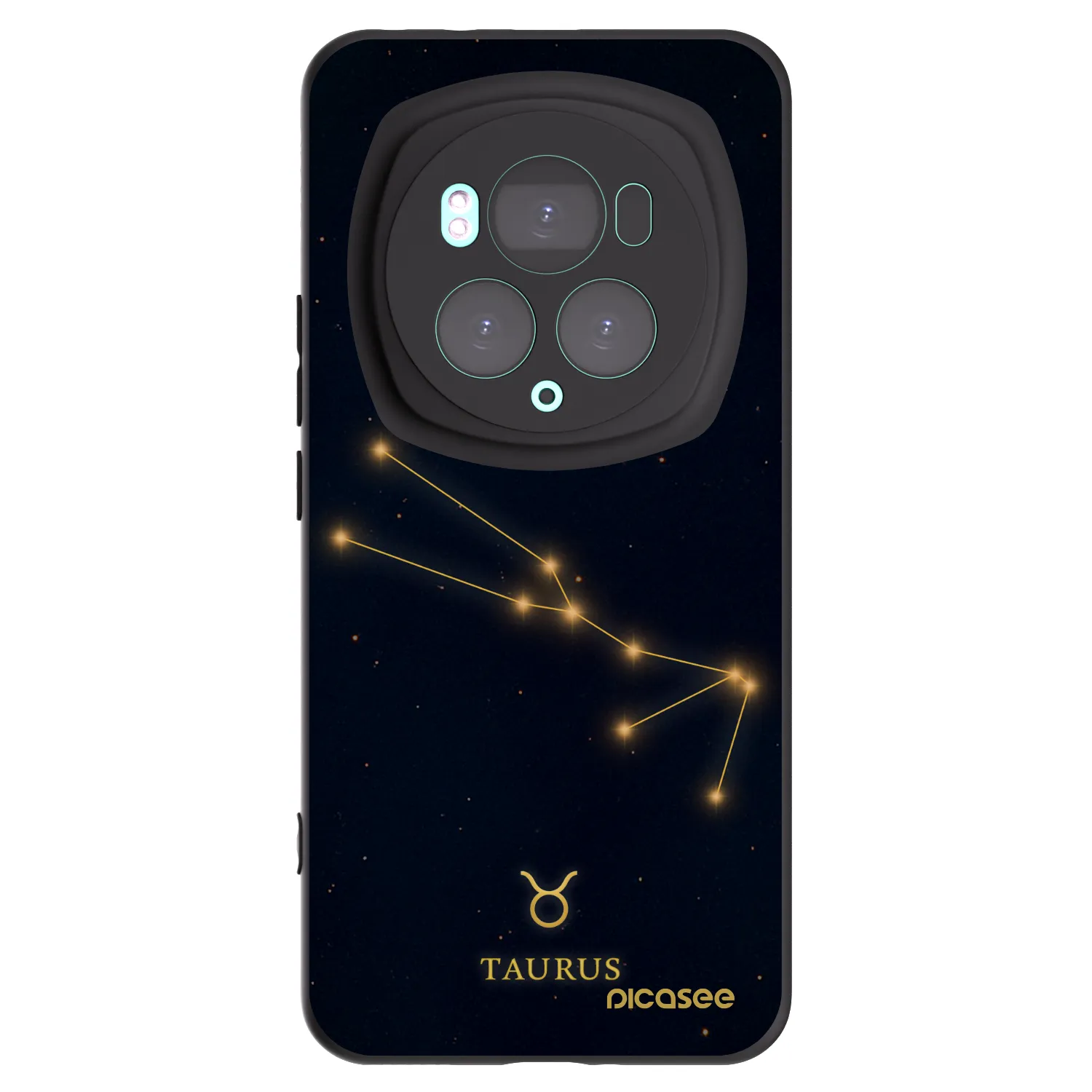 Picasee silikonowe czarne etui na Honor Magic6 Pro - TAURUS
