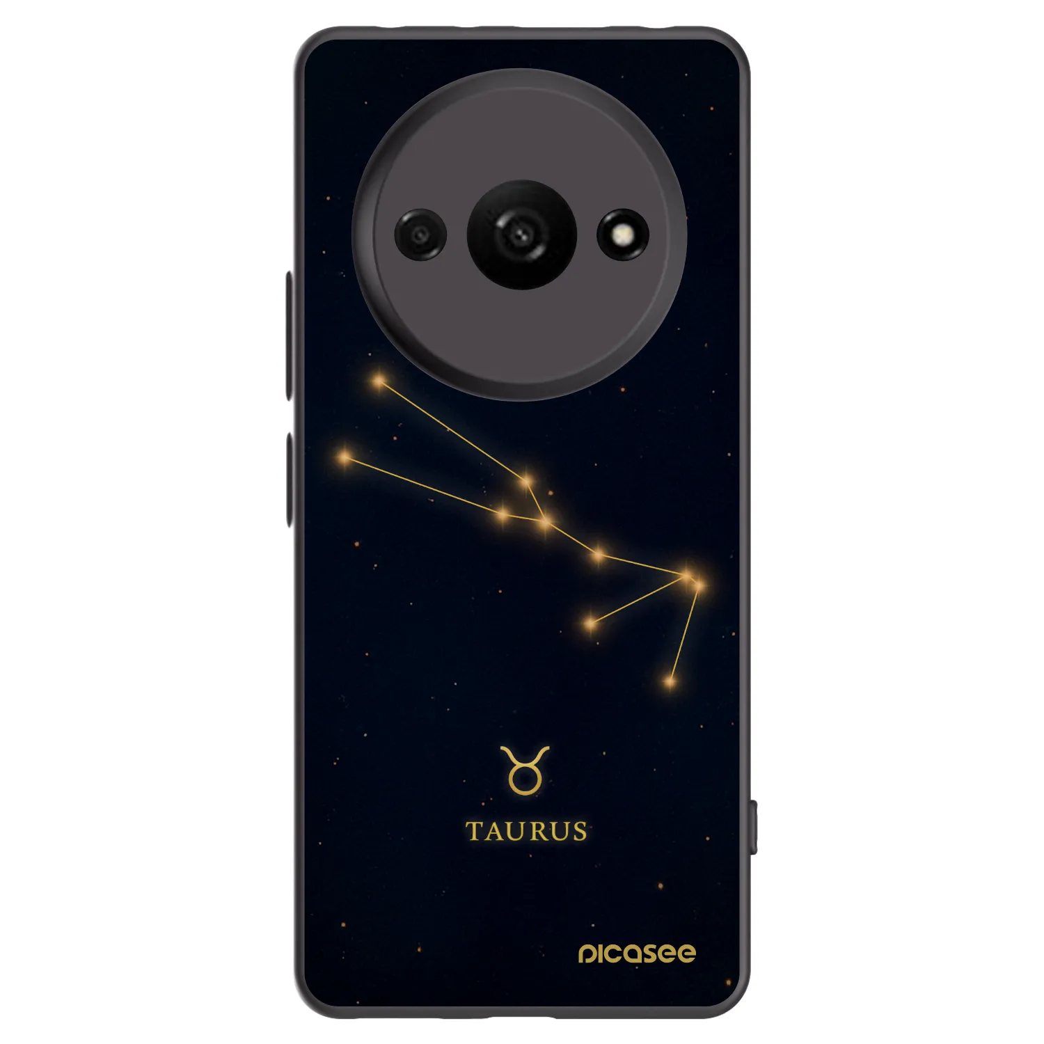 Picasee silikonowe czarne etui na Xiaomi Redmi A3 - TAURUS