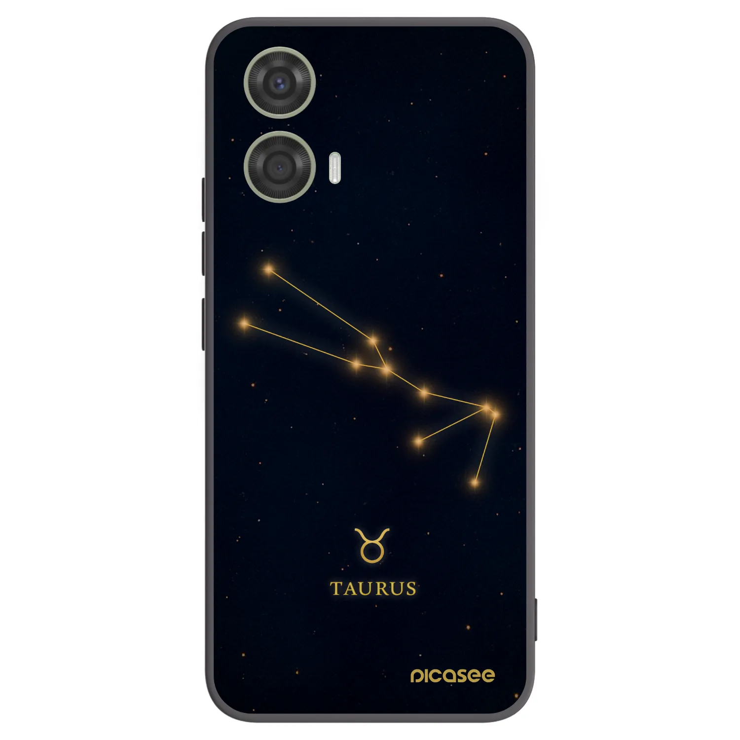 Picasee silikonowe czarne etui na Motorola Moto G24 - TAURUS