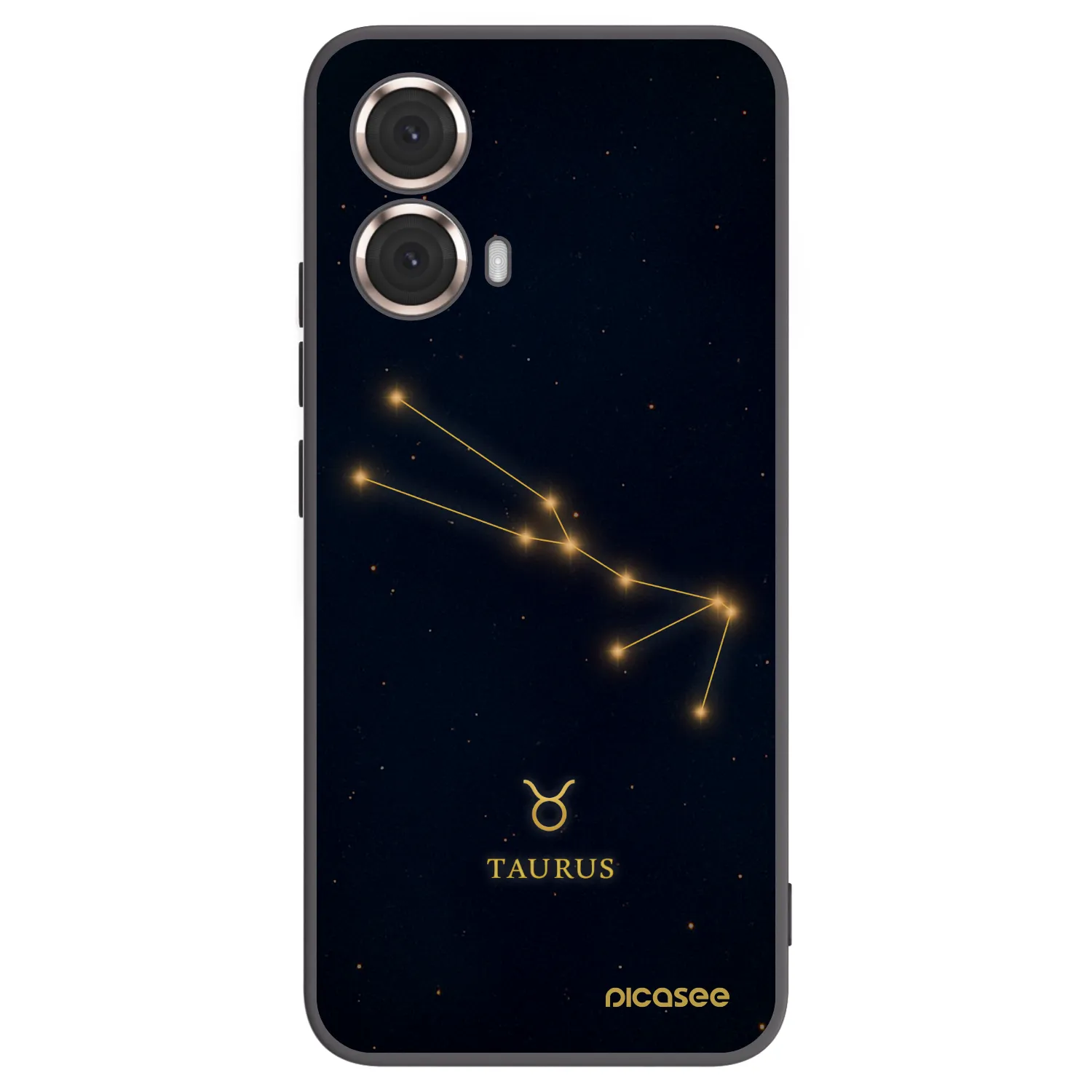 Picasee silikonowe czarne etui na Motorola Moto G85 - TAURUS