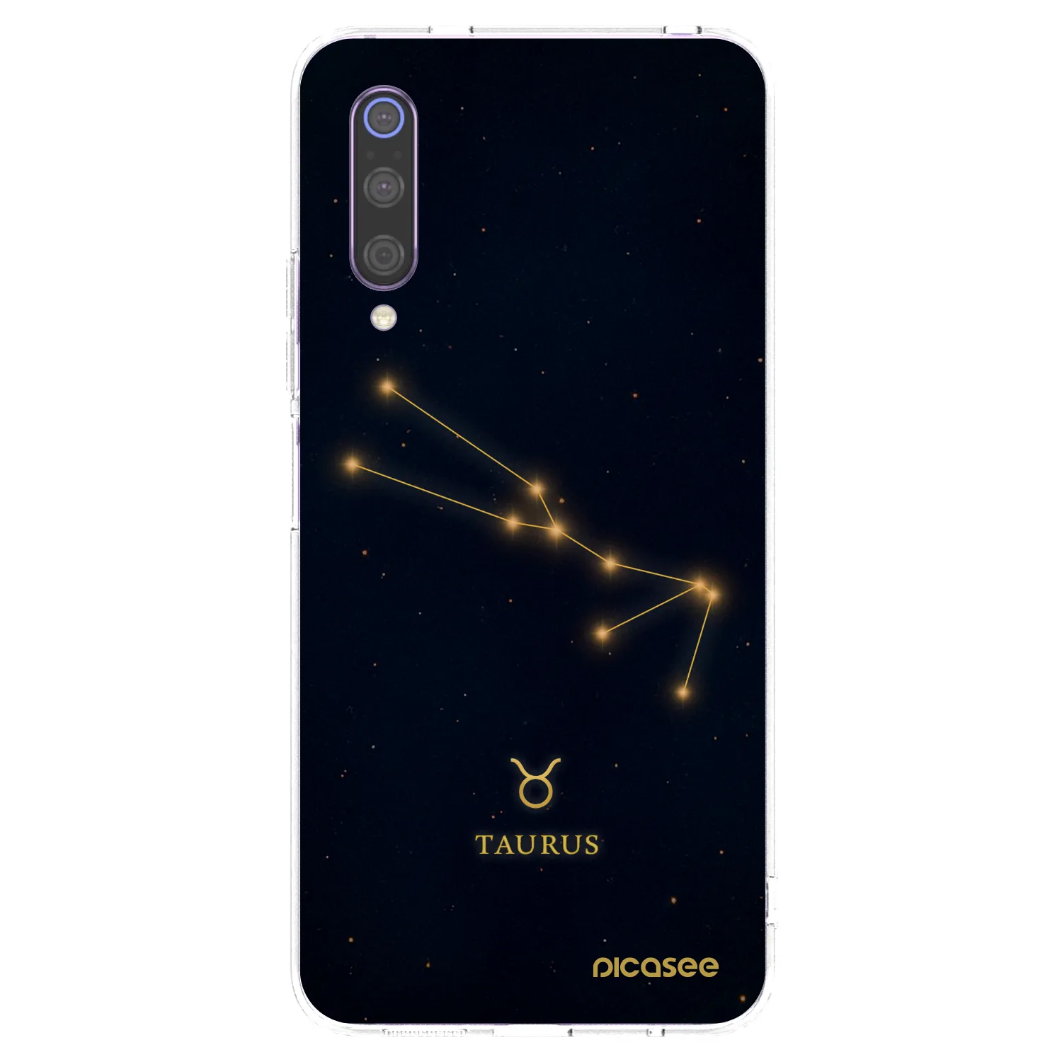 Picasee silikonowe przeźroczyste etui na Xiaomi Mi 9 - TAURUS