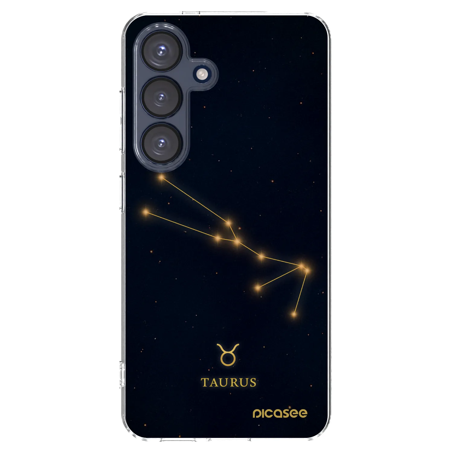 Picasee silikonowe przeźroczyste etui na Samsung Galaxy S25 5G - TAURUS