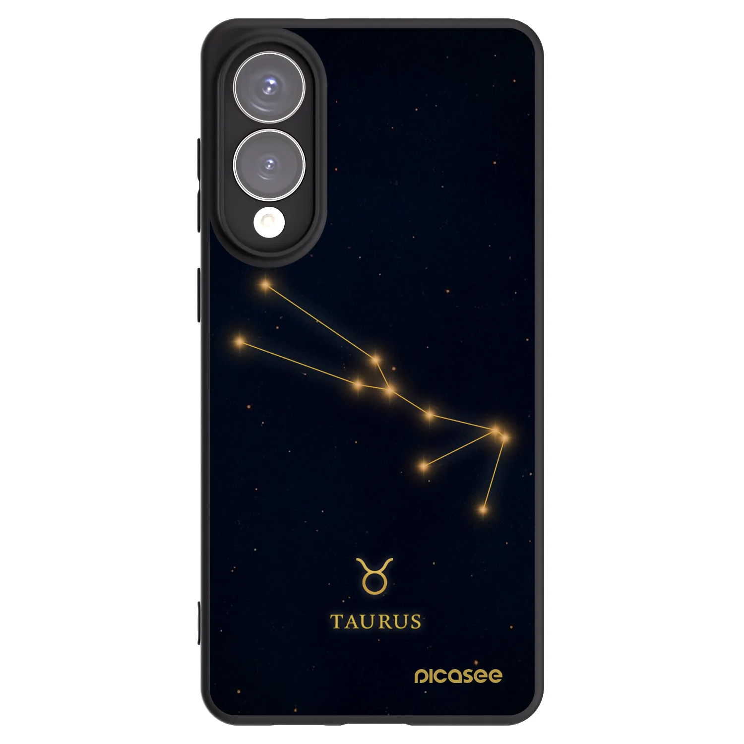 Picasee silikonowe czarne etui na Samsung Galaxy S25 Edge 5G - TAURUS