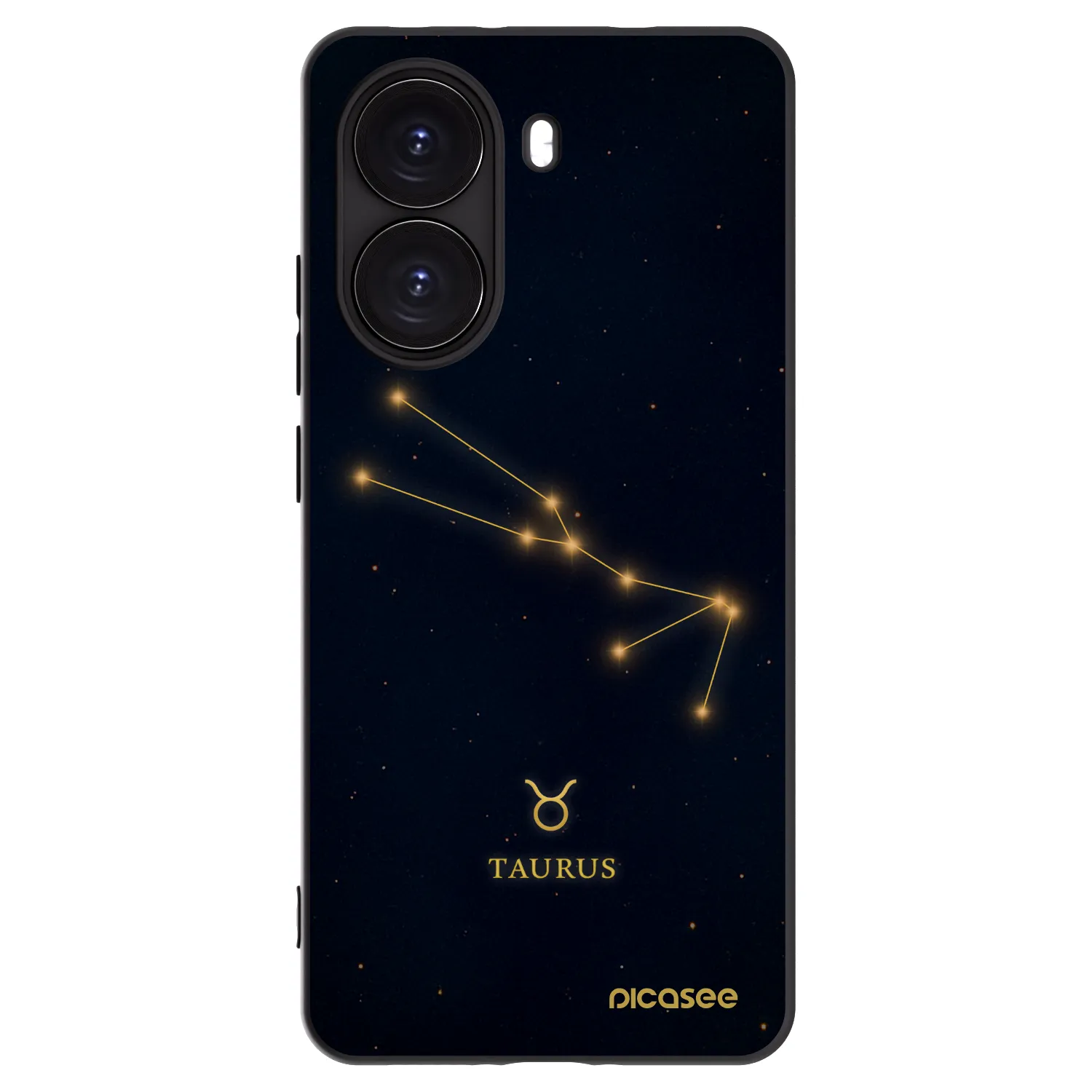 Picasee silikonowe czarne etui na Xiaomi Poco X7 Pro 5G - TAURUS