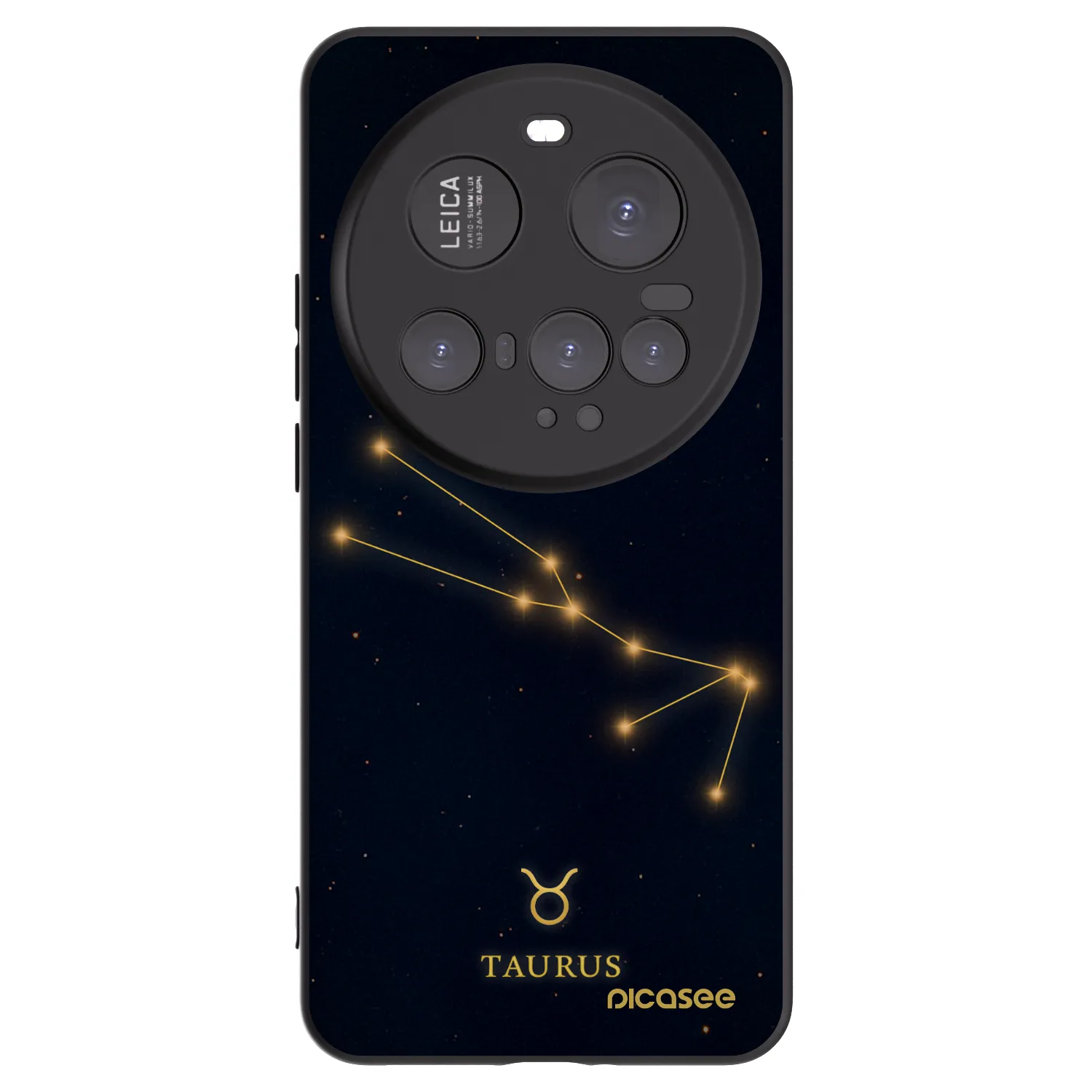 Picasee silikonowe czarne etui na Xiaomi 15 Ultra - TAURUS