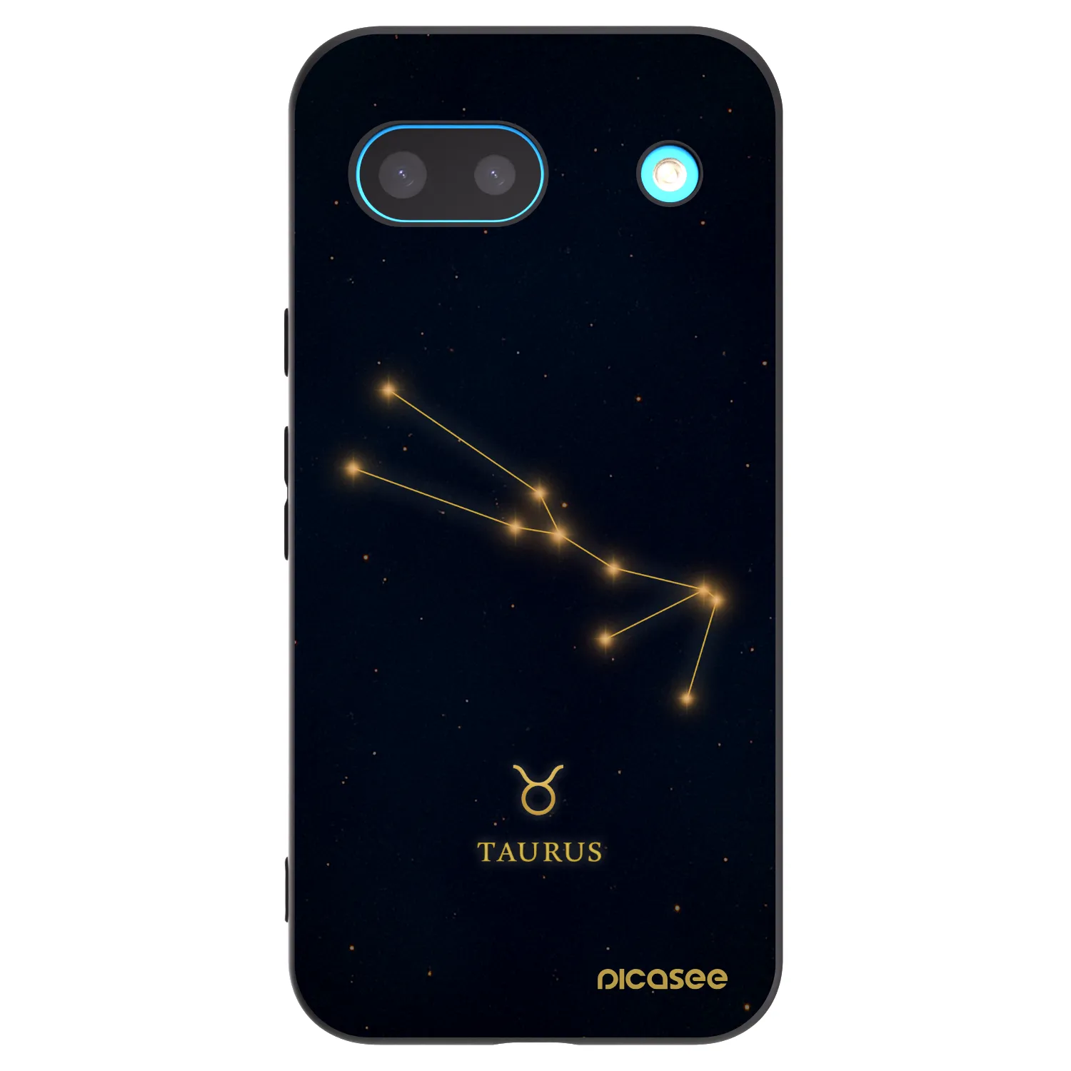 Picasee silikonowe czarne etui na Google Pixel 8a - TAURUS