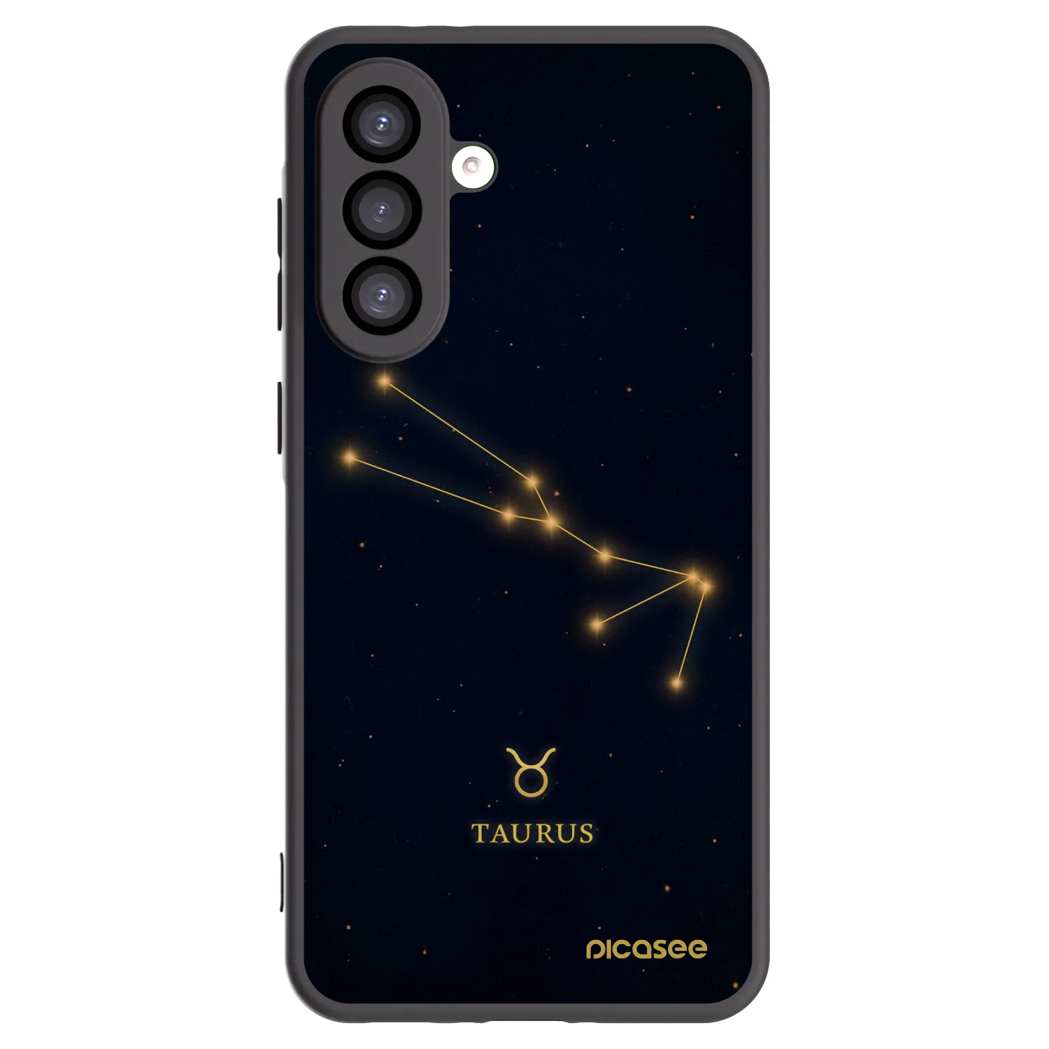 Picasee silikonowe czarne etui na Samsung Galaxy A26 5G A266B - TAURUS