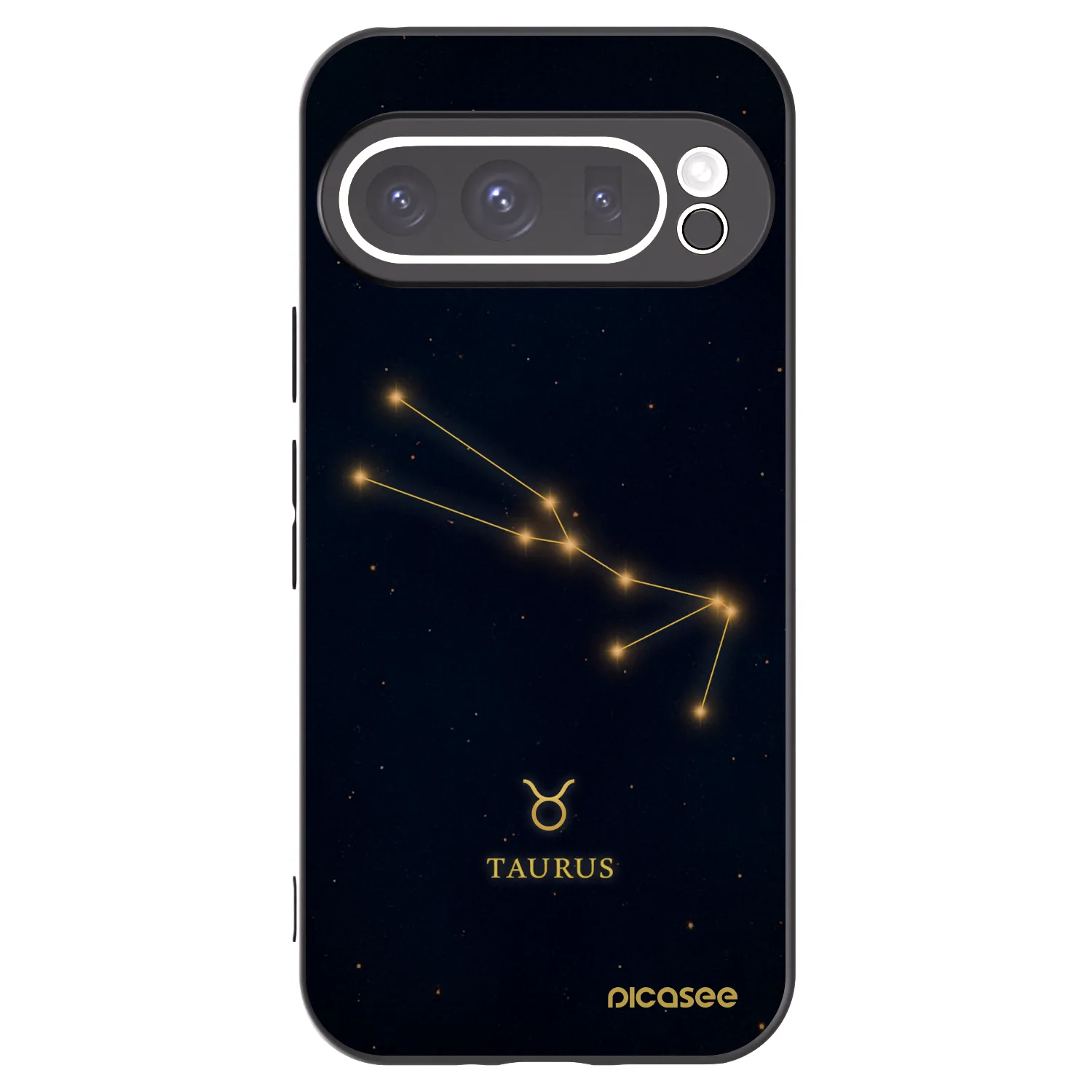 Picasee silikonowe czarne etui na Google Pixel 9 Pro - TAURUS