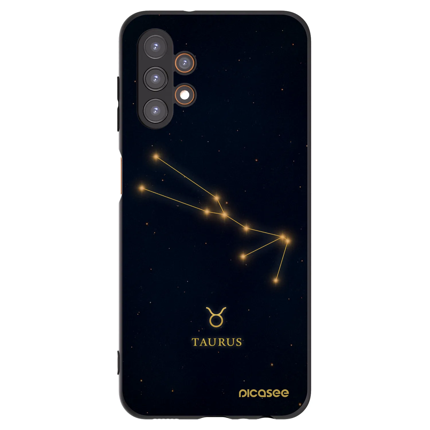Picasee silikonowe czarne etui na Samsung Galaxy A13 5G - TAURUS
