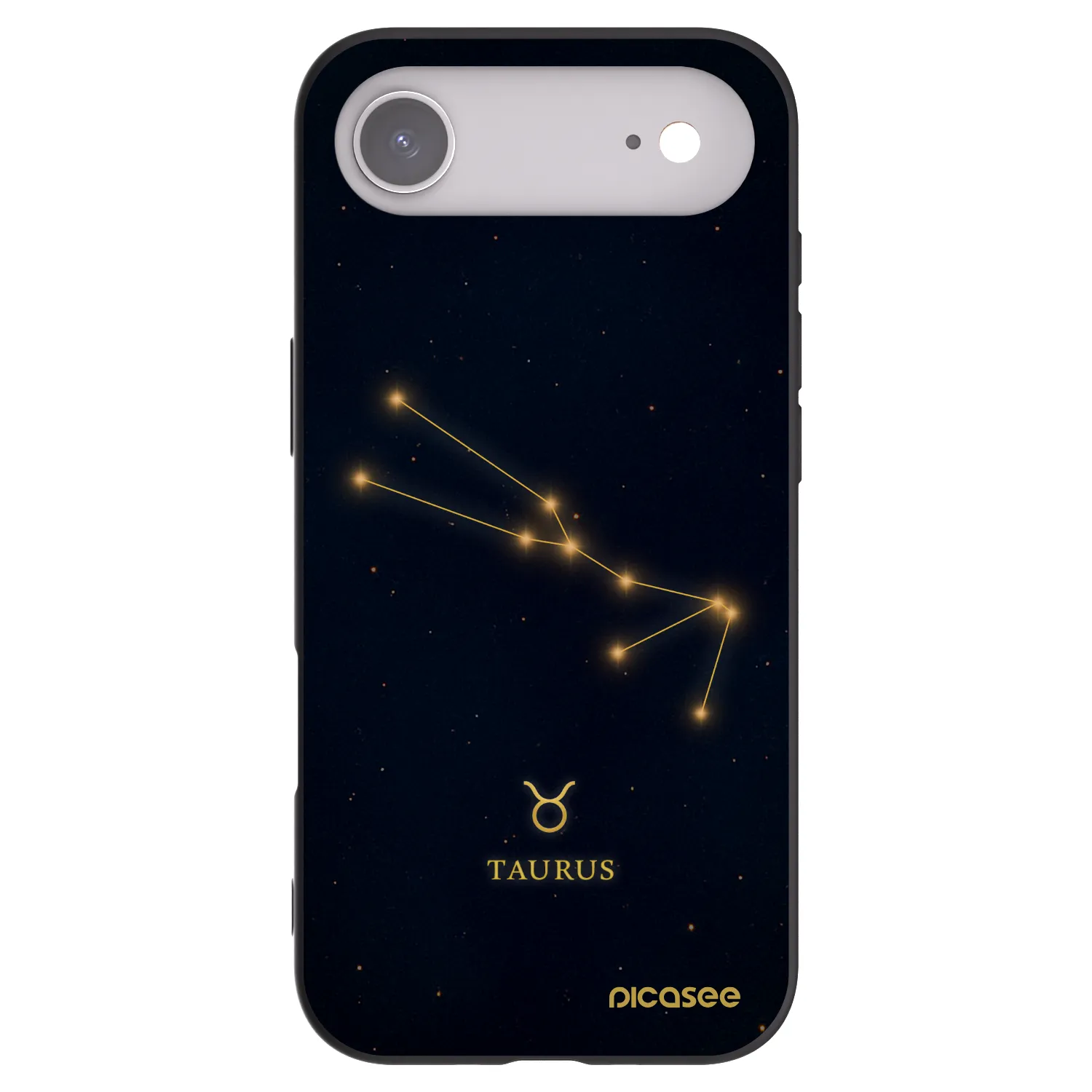 Picasee silikonowe czarne etui na Apple iPhone Air - TAURUS