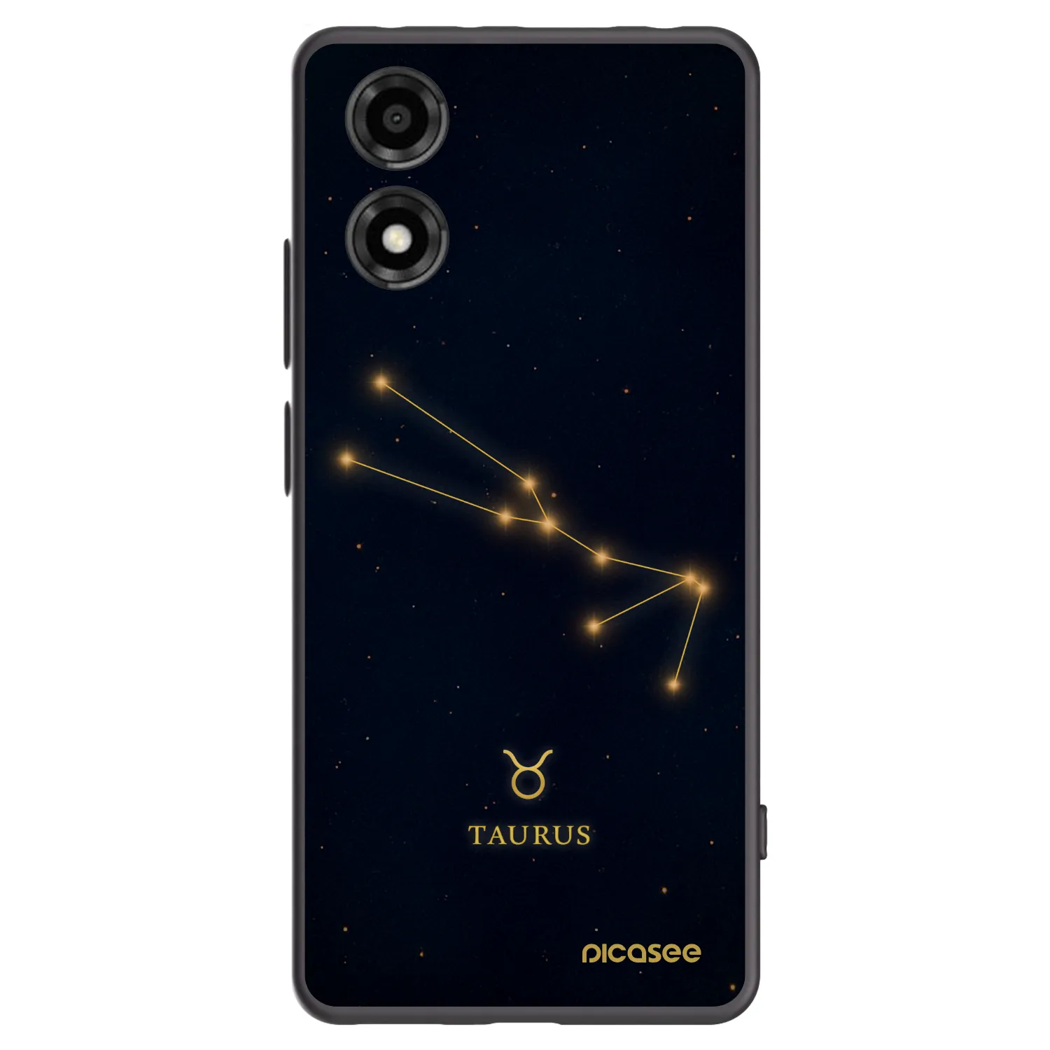 Picasee silikonowe czarne etui na Motorola Moto E14 - TAURUS