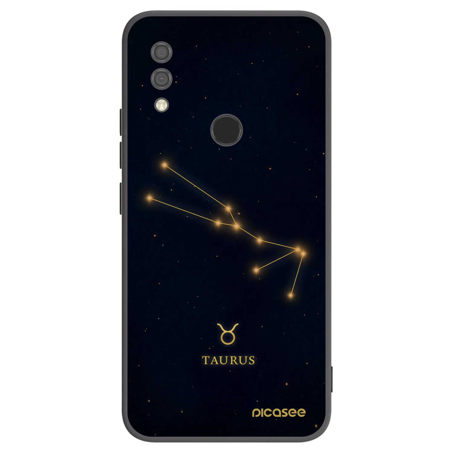 Picasee silikonowe czarne etui na Xiaomi Redmi 7 - TAURUS