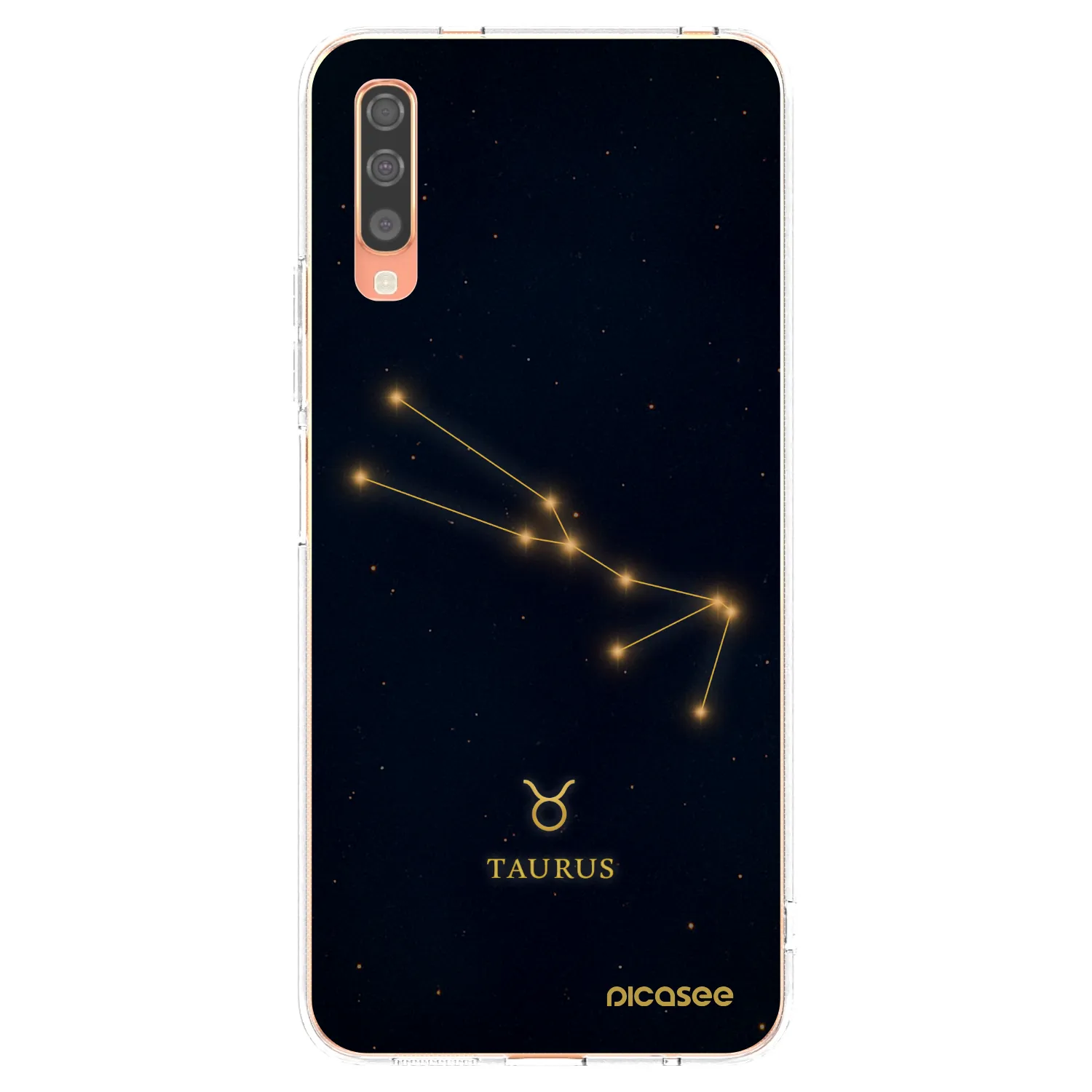 Picasee silikonowe przeźroczyste etui na Samsung Galaxy A70 A705F - TAURUS