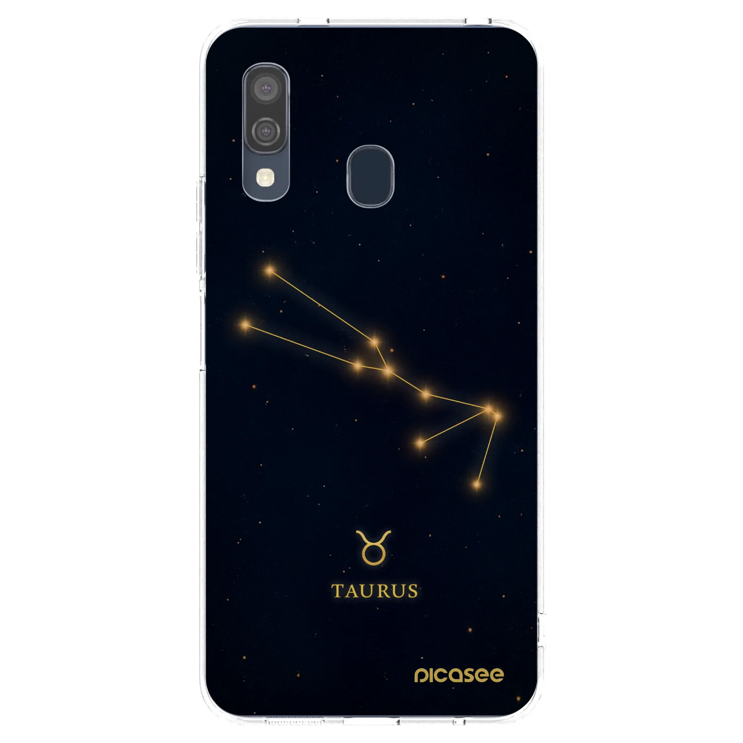 Picasee silikonowe przeźroczyste etui na Samsung Galaxy A40 A405F - TAURUS