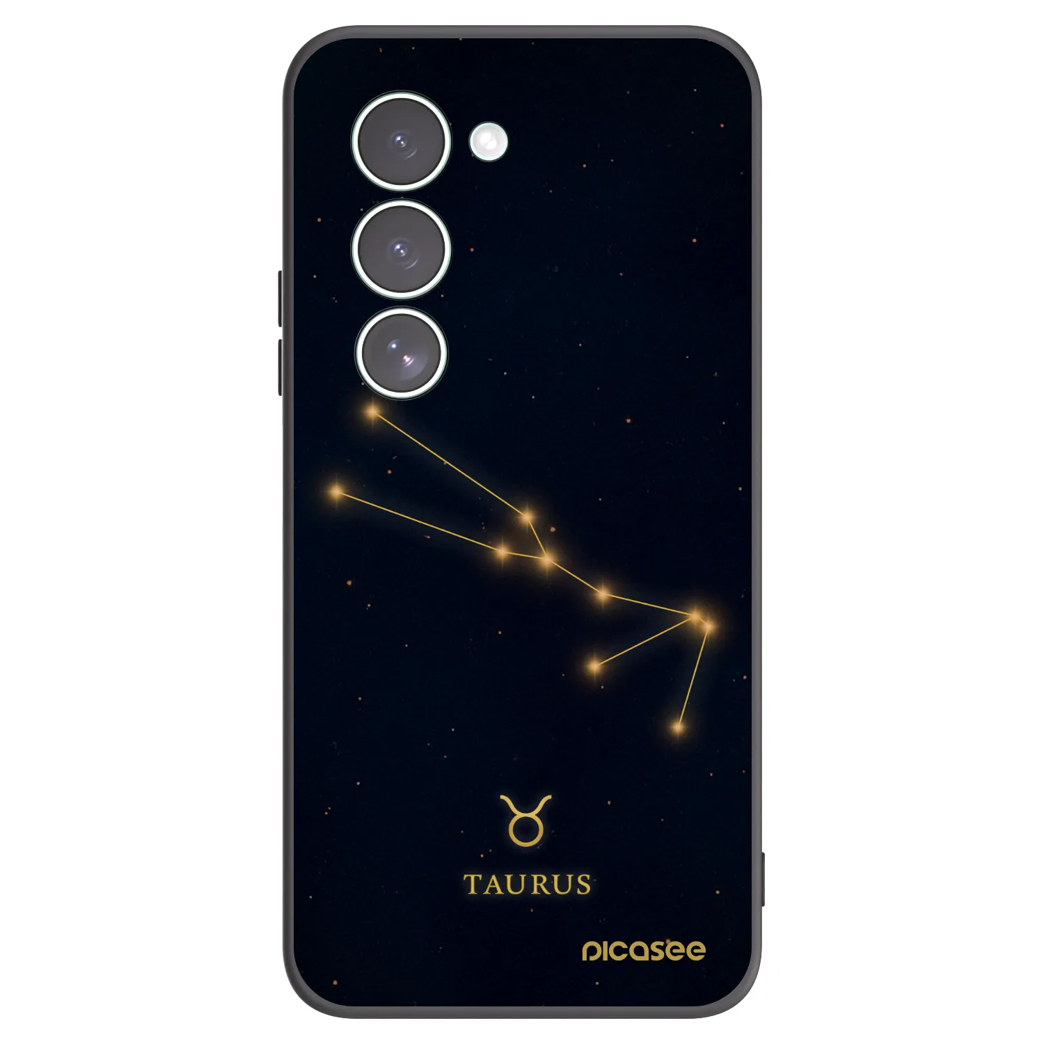 Picasee silikonowe czarne etui na Xiaomi Redmi 15 5G - TAURUS
