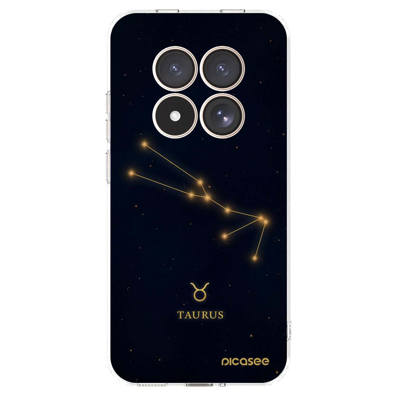 Picasee silikonowe przeźroczyste etui na Xiaomi Redmi Note 15 Pro 4G - TAURUS