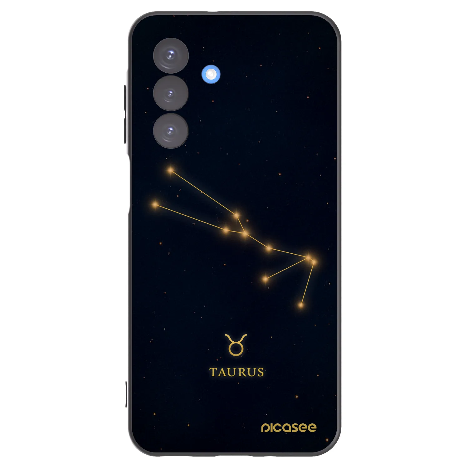 Picasee silikonowe czarne etui na Samsung Galaxy A17 5G - TAURUS