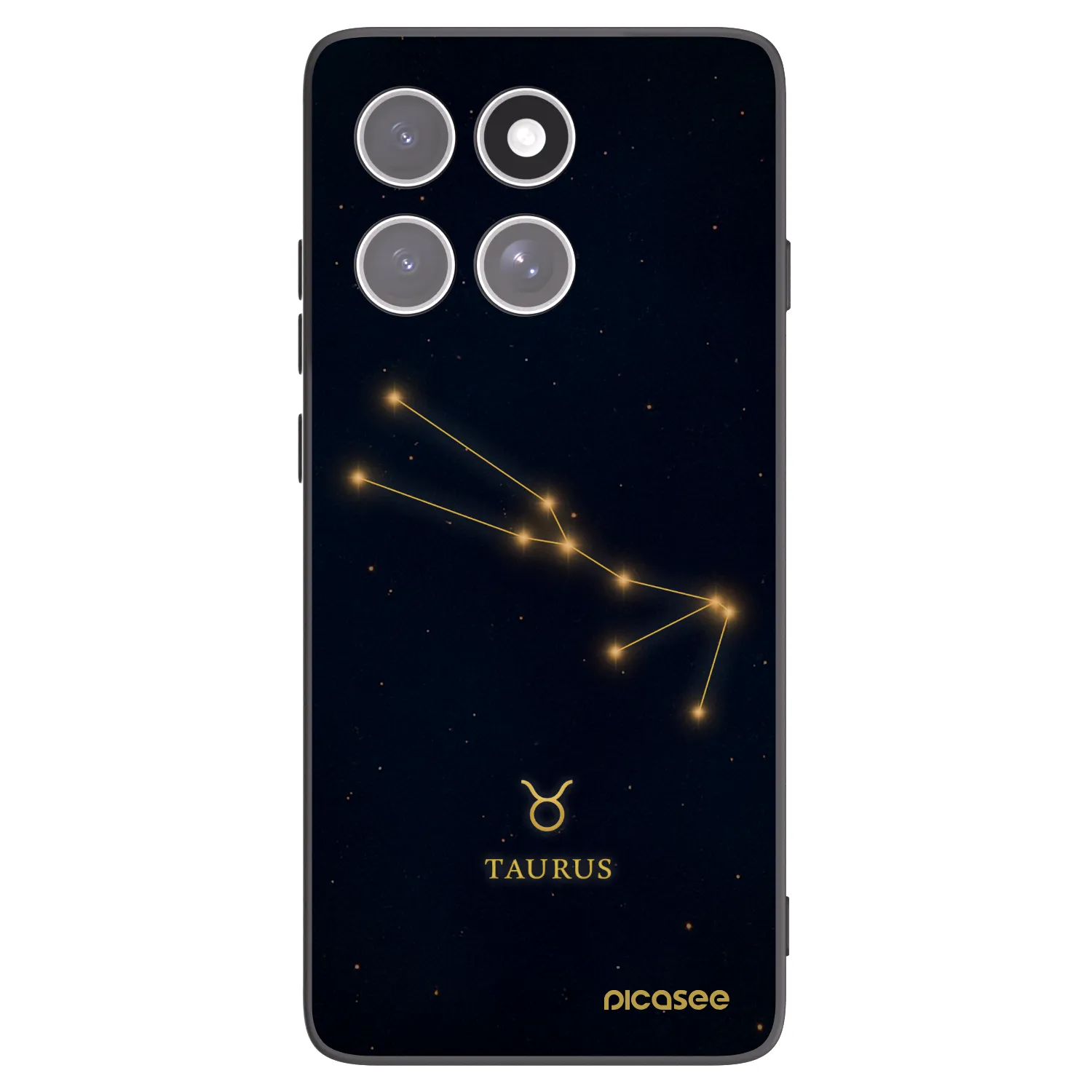 Picasee silikonowe czarne etui na Motorola Edge 60 Fusion - TAURUS