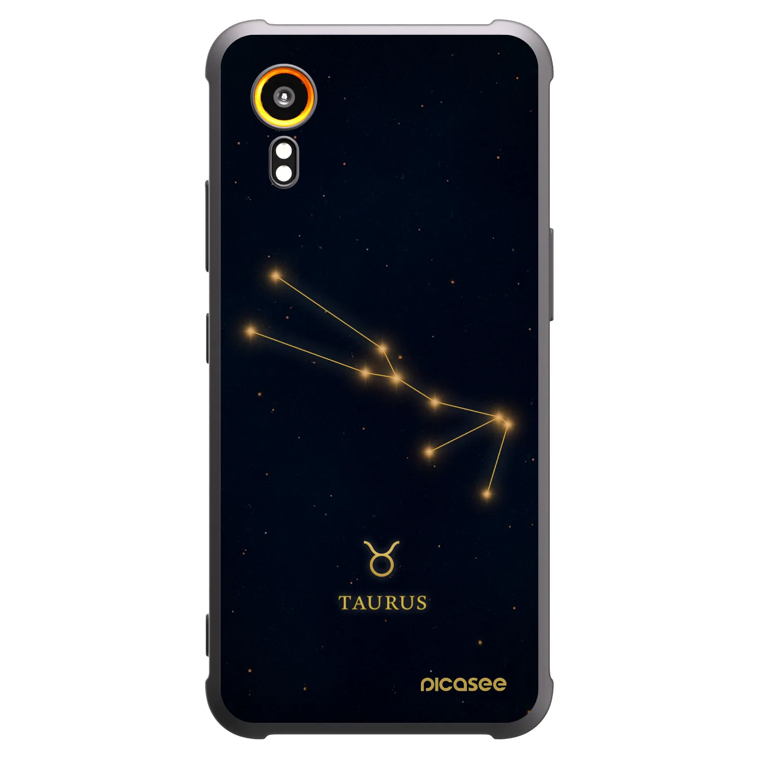 Picasee silikonowe czarne etui na Samsung Galaxy Xcover 7 - TAURUS