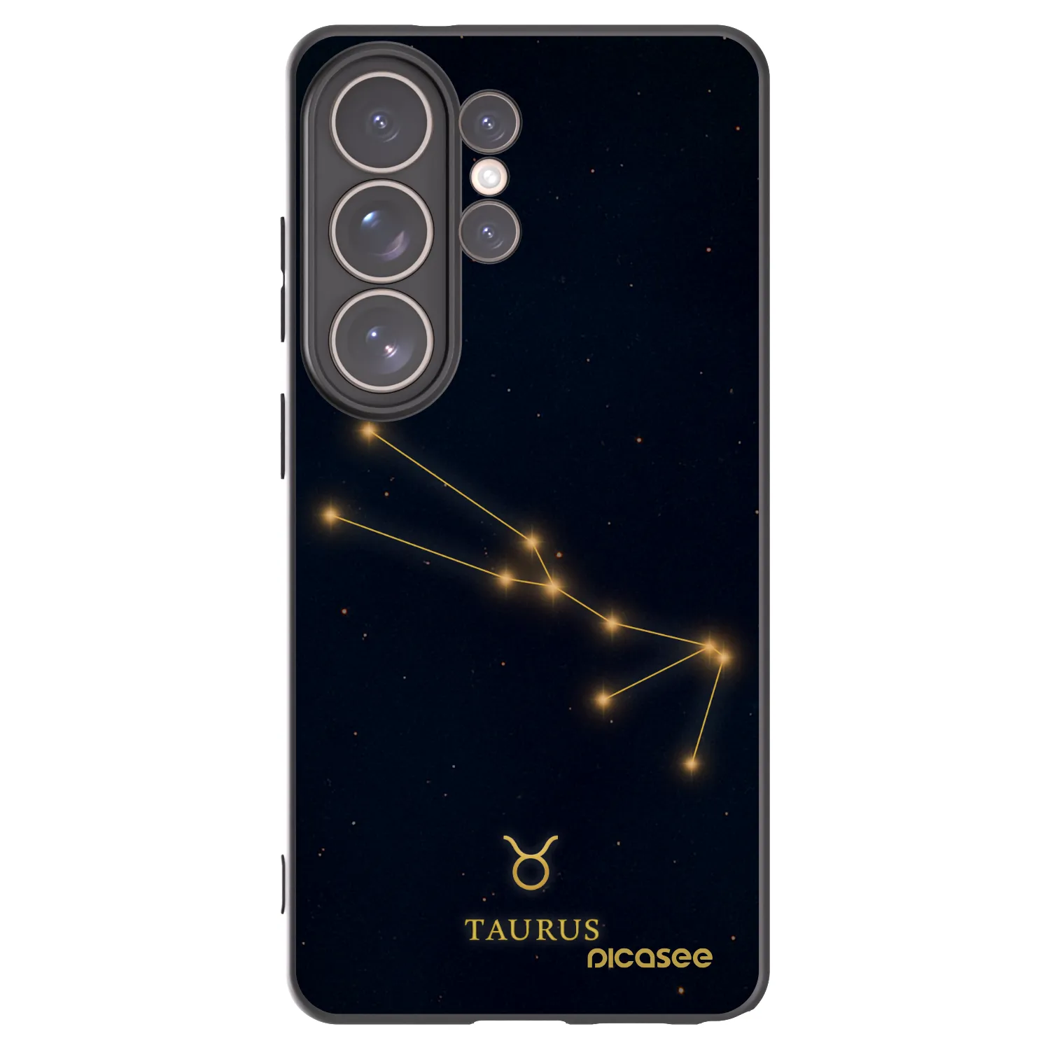 Picasee silikonowe czarne etui na Samsung Galaxy S26 Ultra - TAURUS