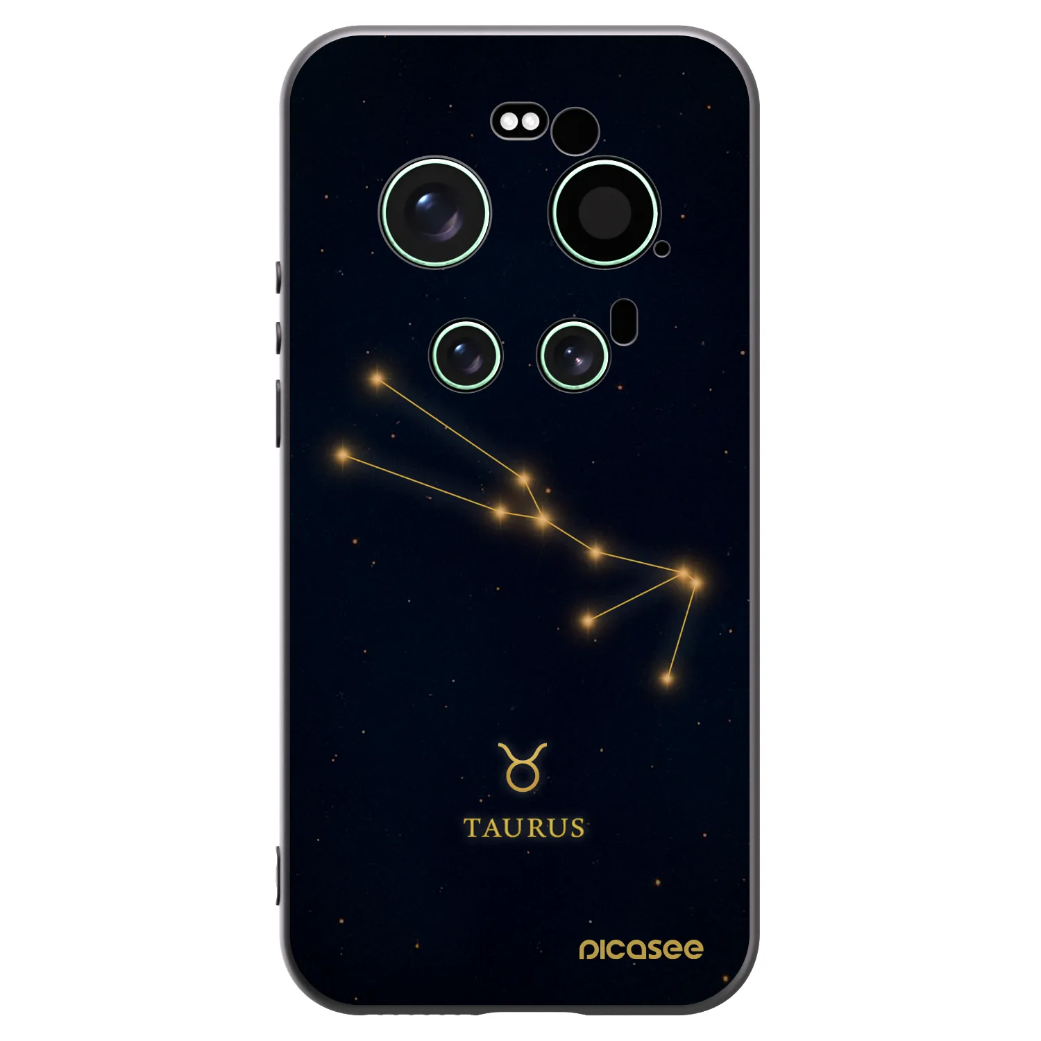 Picasee silikonowe czarne etui na Xiaomi 17 Ultra - TAURUS