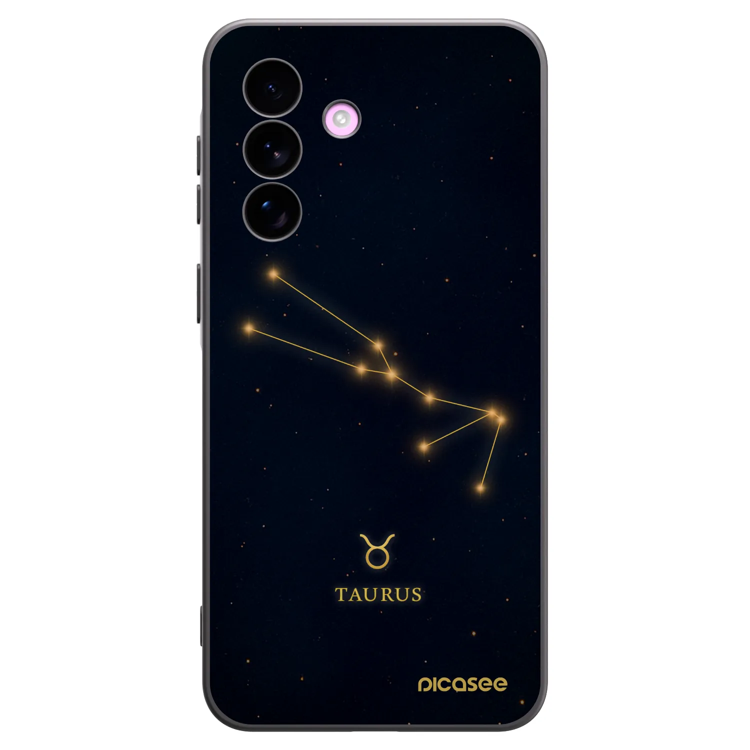 Picasee silikonowe czarne etui na Samsung Galaxy A57 5G - TAURUS