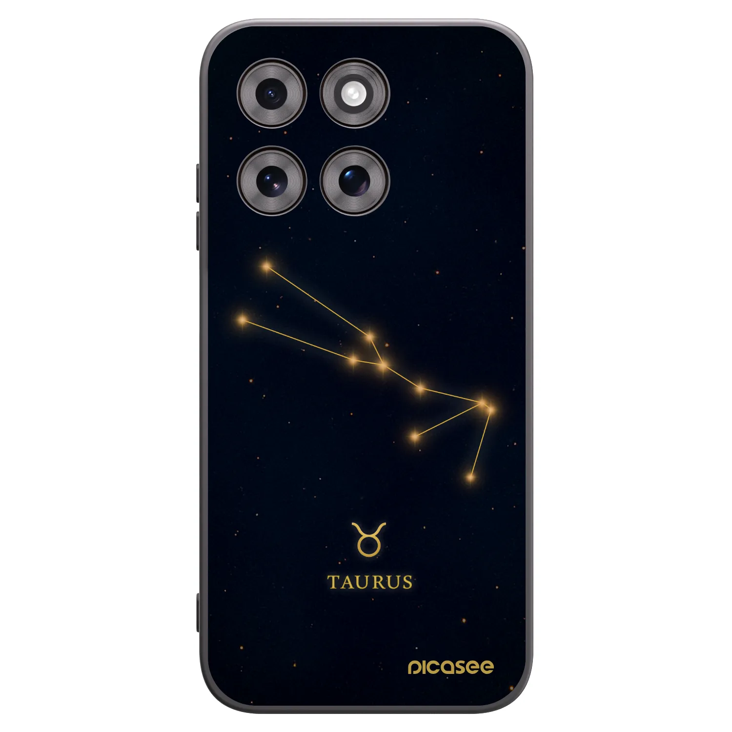 Picasee silikonowe czarne etui na Motorola Moto G77 - TAURUS