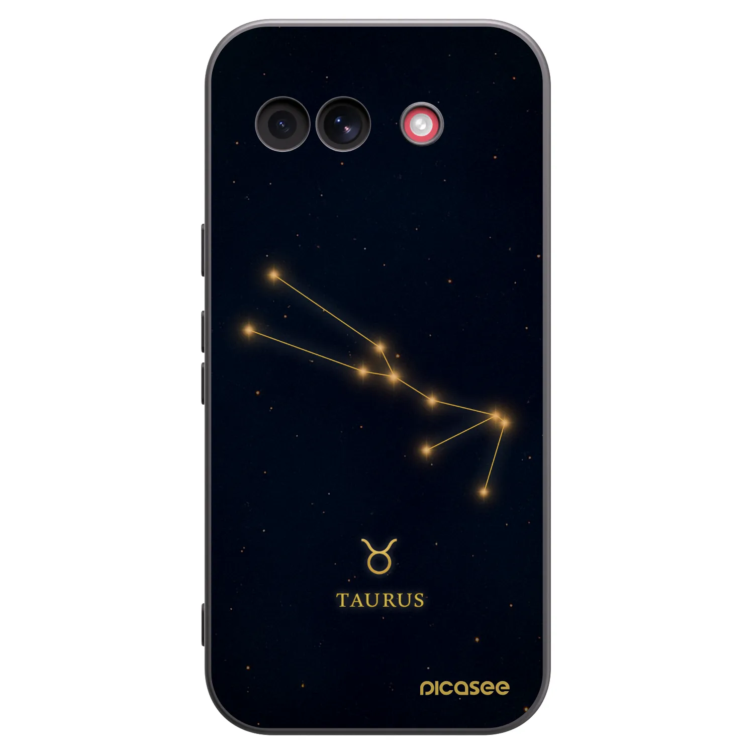 Picasee silikonowe czarne etui na Google Pixel 10a - TAURUS