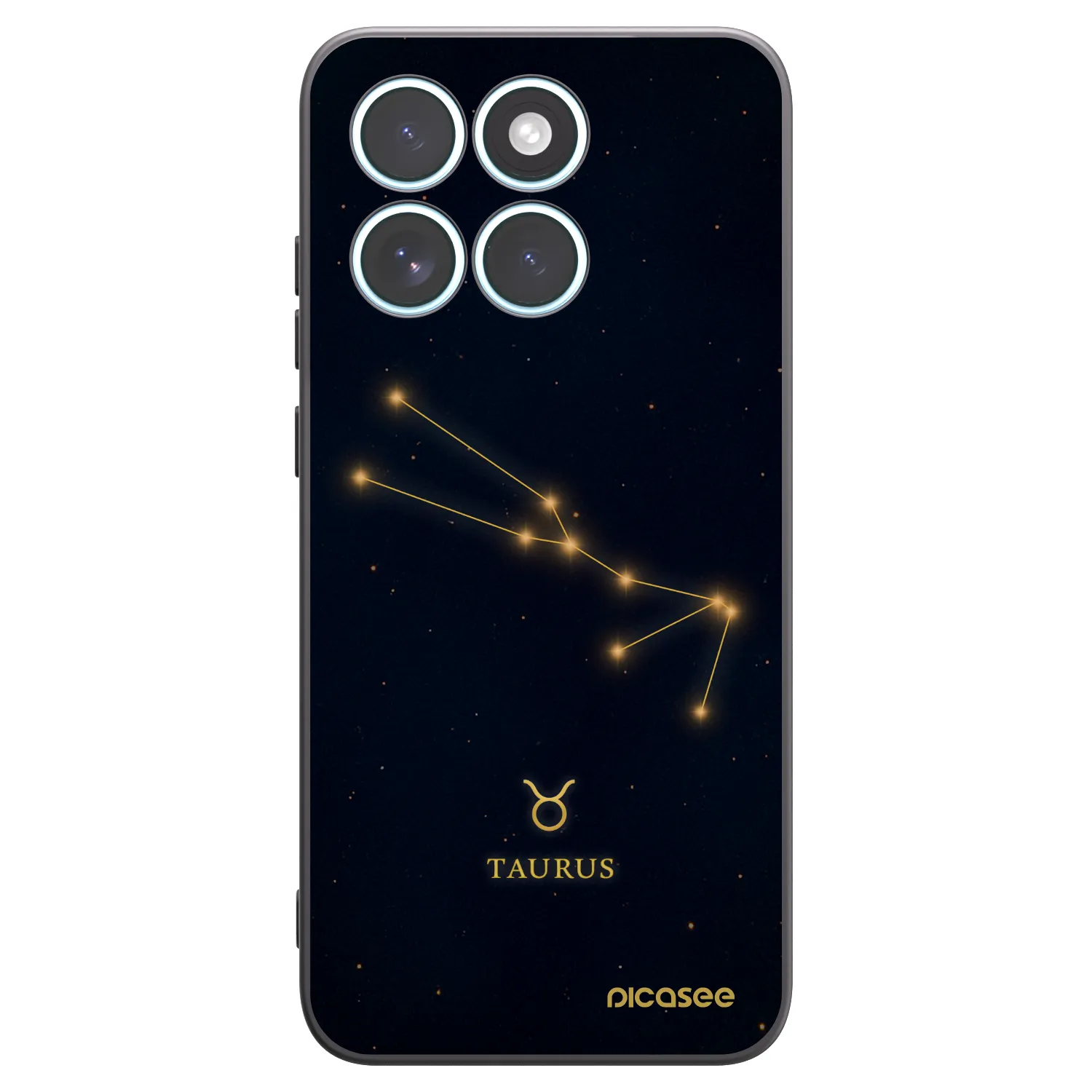 Picasee silikonowe czarne etui na Motorola Edge 70 Fusion - TAURUS
