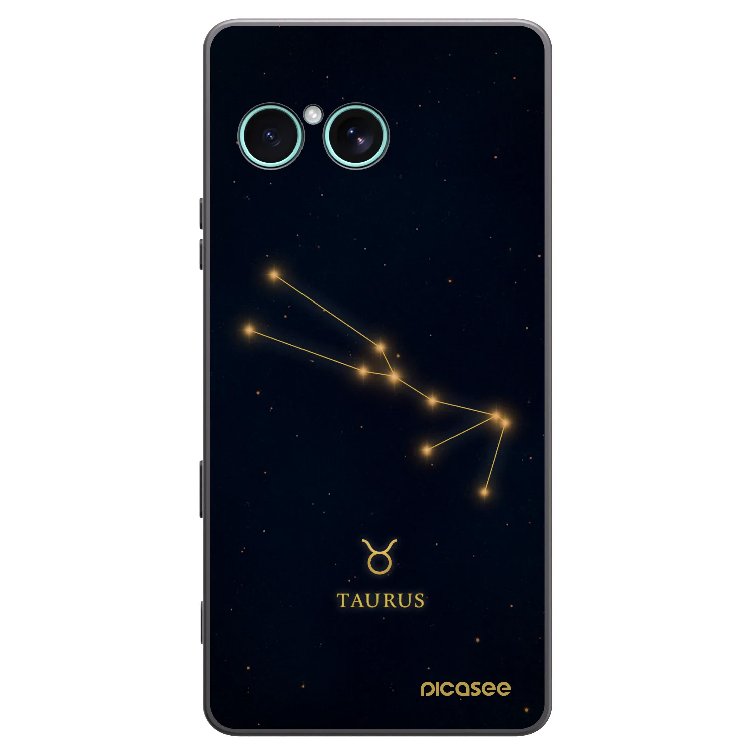 Picasee silikonowe czarne etui na Sony Xperia 10 VII - TAURUS