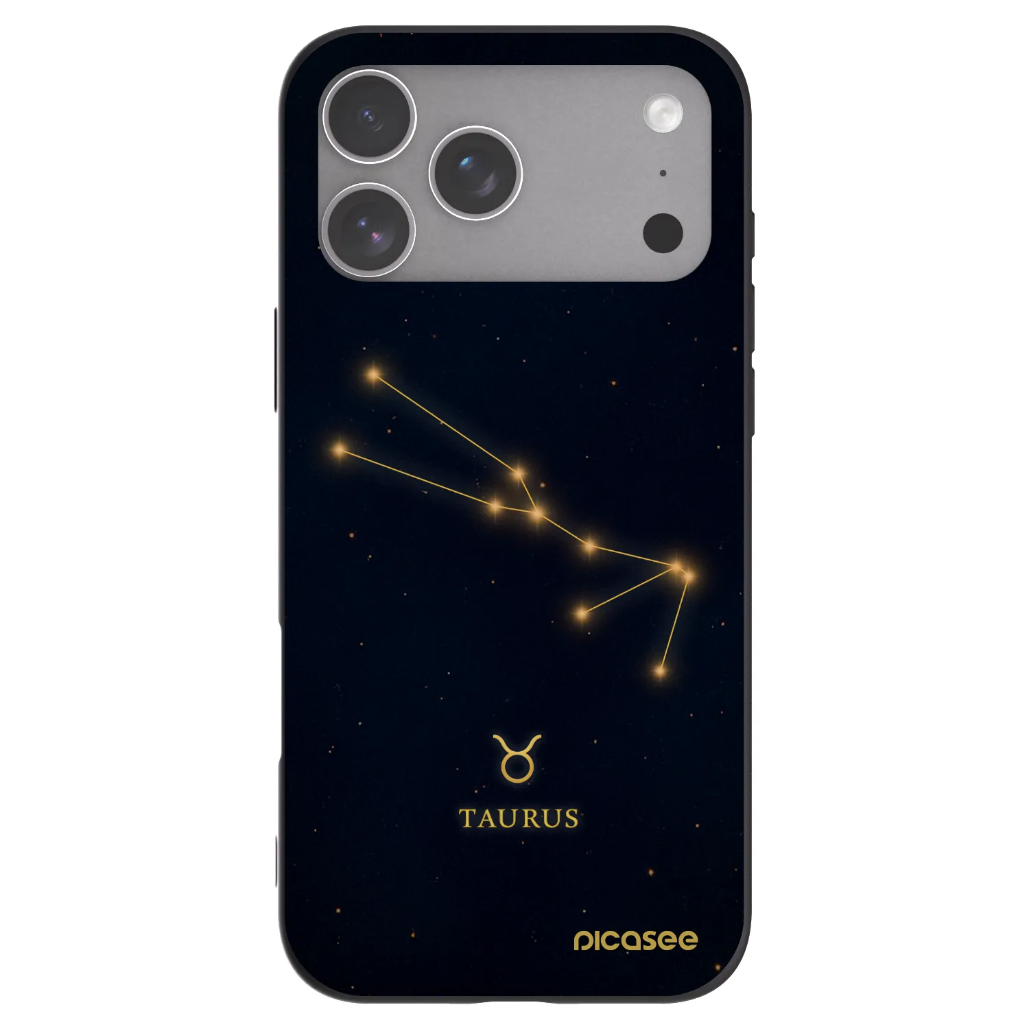 Picasee silikonowe czarne etui na Apple iPhone 18 Pro Max - TAURUS