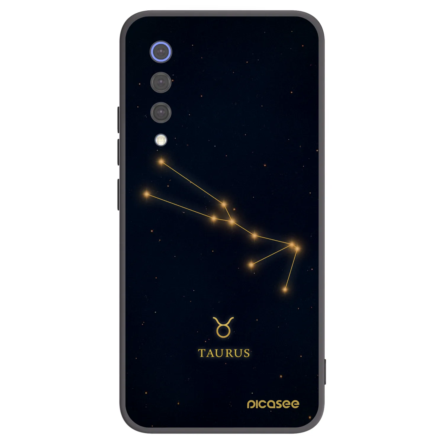 Picasee silikonowe czarne etui na Xiaomi Mi 9 SE - TAURUS