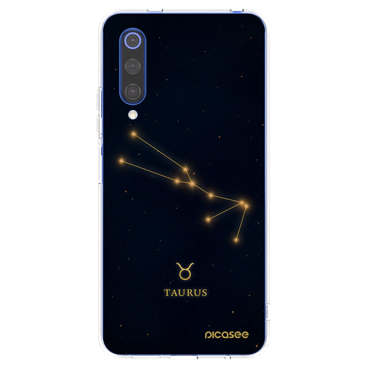 Picasee silikonowe przeźroczyste etui na Xiaomi Mi 9 SE - TAURUS