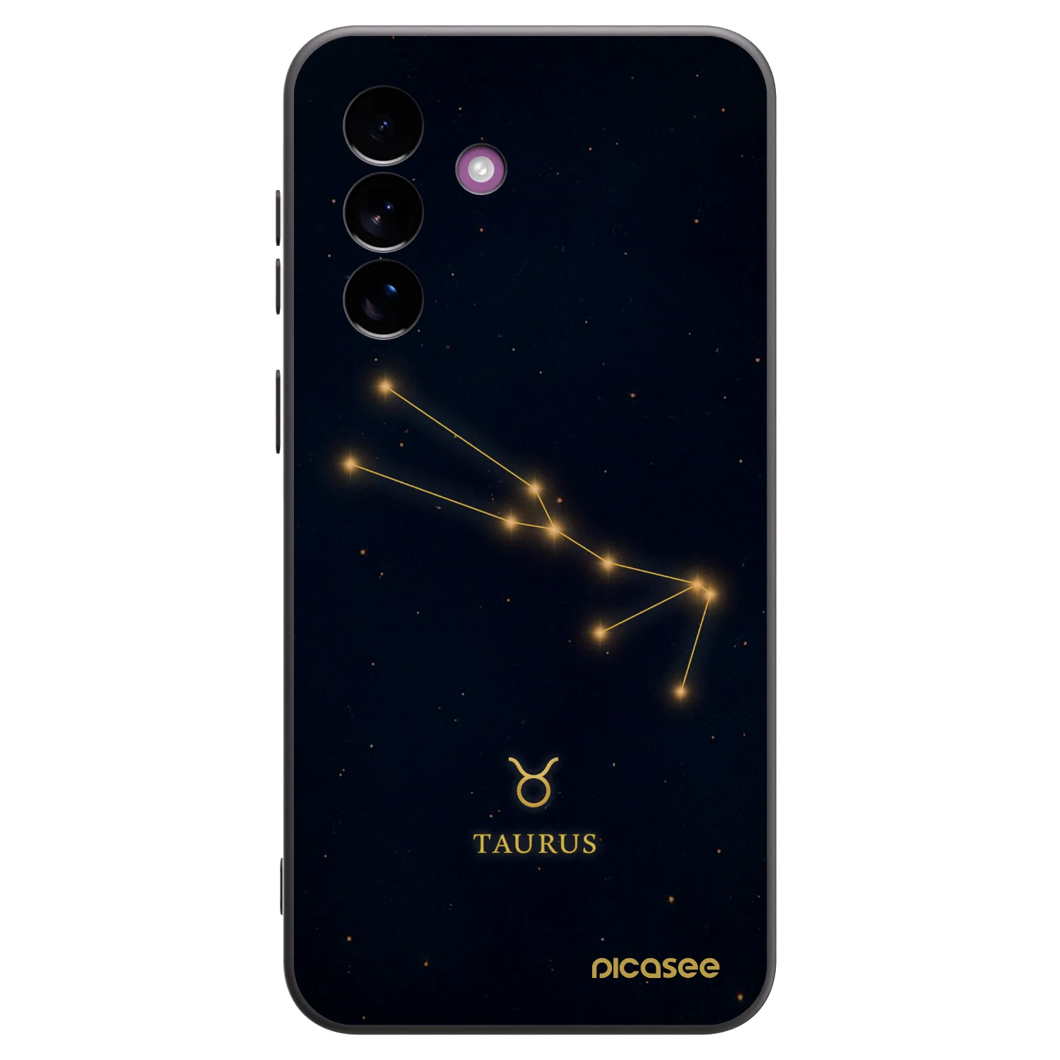 Picasee silikonowe czarne etui na Samsung Galaxy A37 - TAURUS