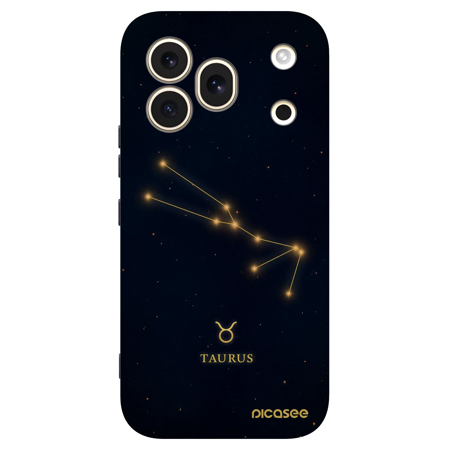 Picasee silikonowe czarne etui na Honor 600 Pro - TAURUS