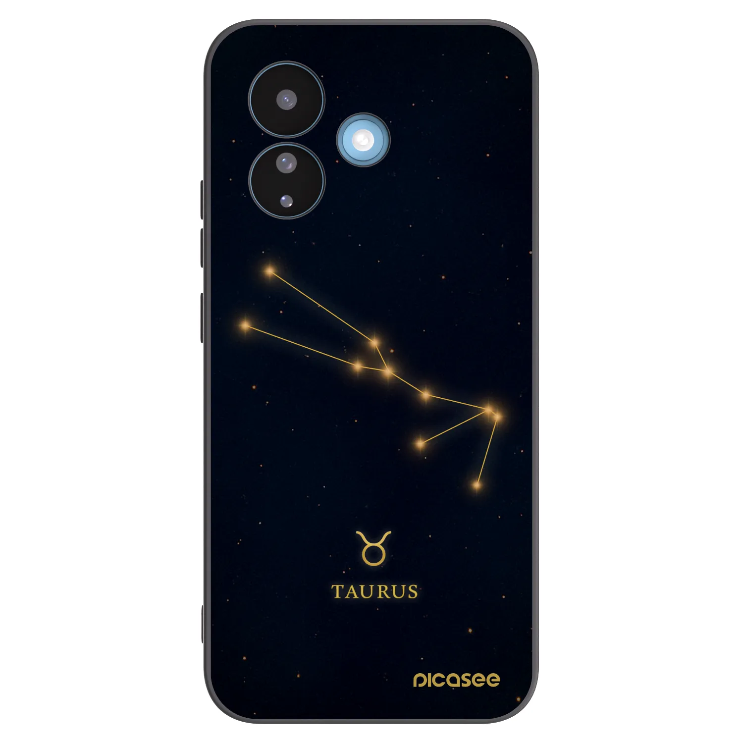 Picasee silikonowe czarne etui na Xiaomi Redmi Note 17 Pro 5G - TAURUS