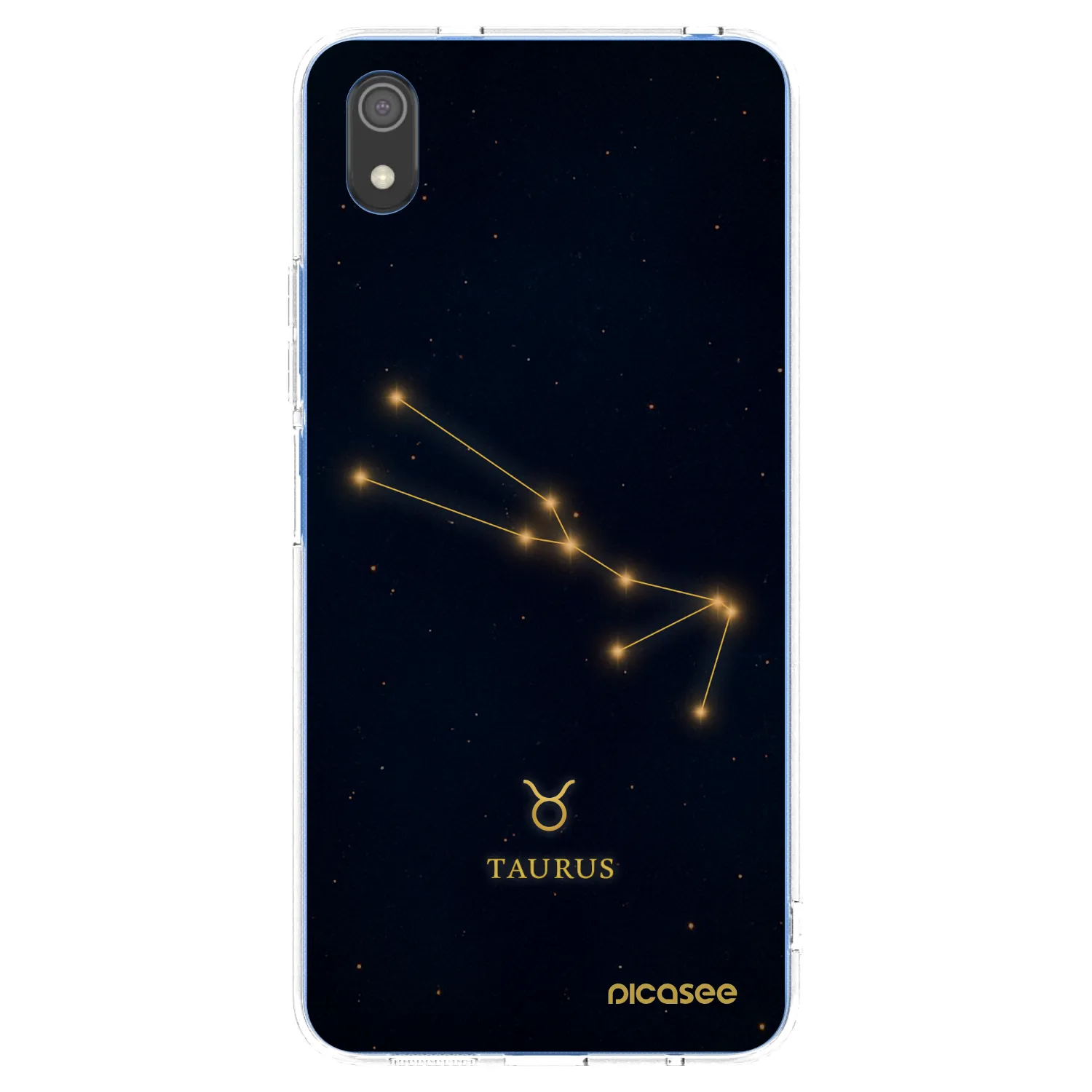 Picasee silikonowe przeźroczyste etui na Xiaomi Redmi 7A - TAURUS